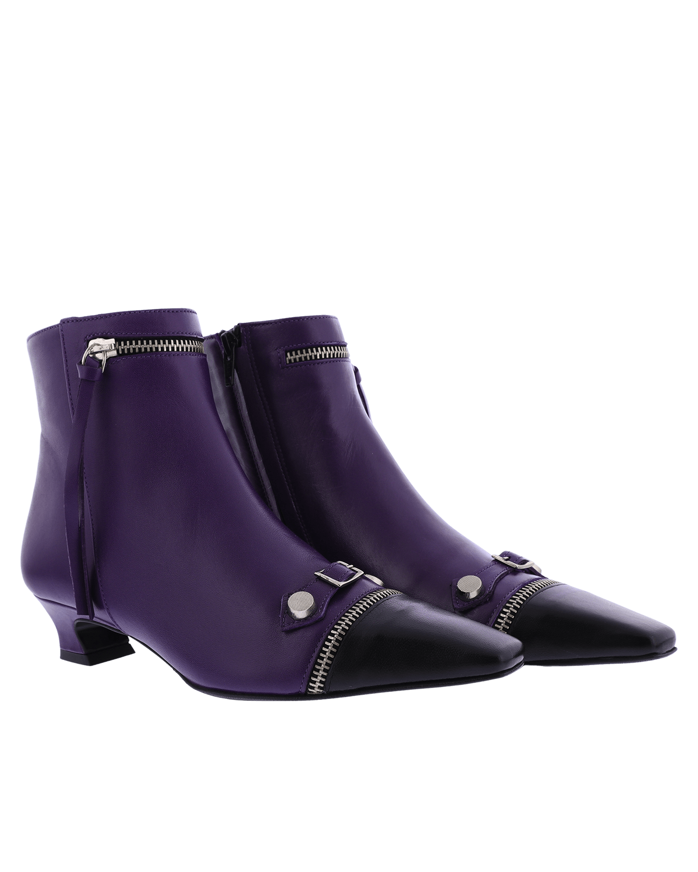 Women Tronchetto Leather Purple