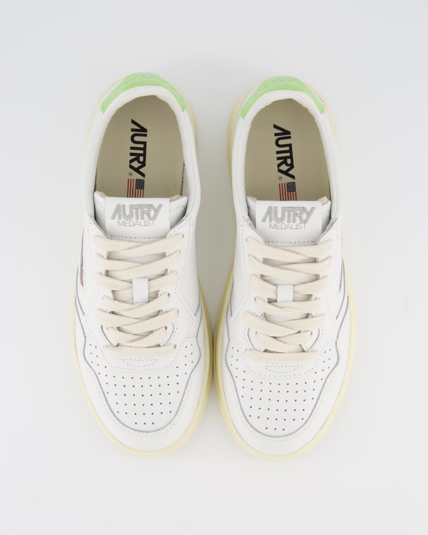 Dames Medalist Sneaker Wit/Groen