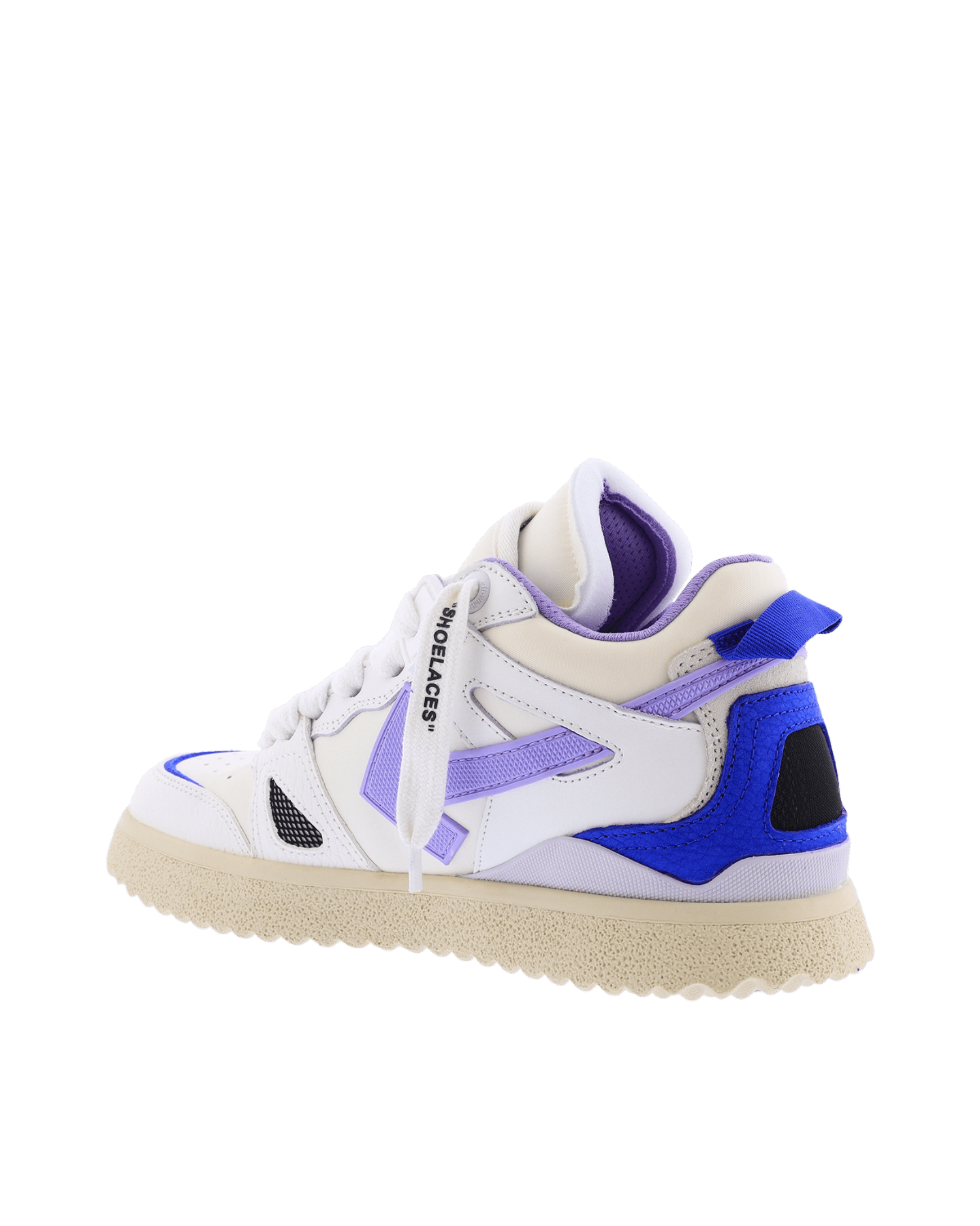 Women Mid Top Sponge Sneaker White/Purple