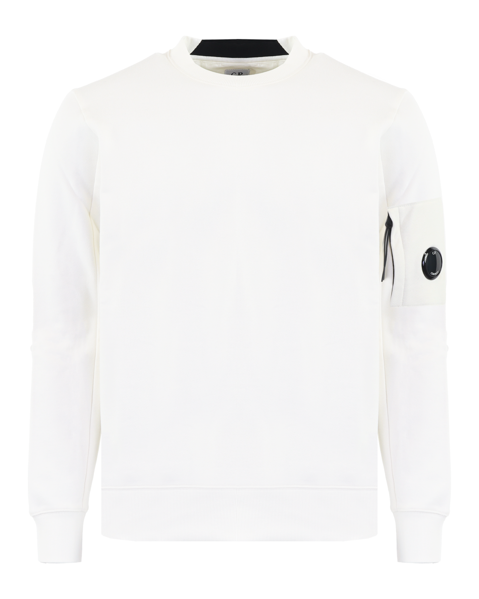 Cp company white online lens sweatshirt