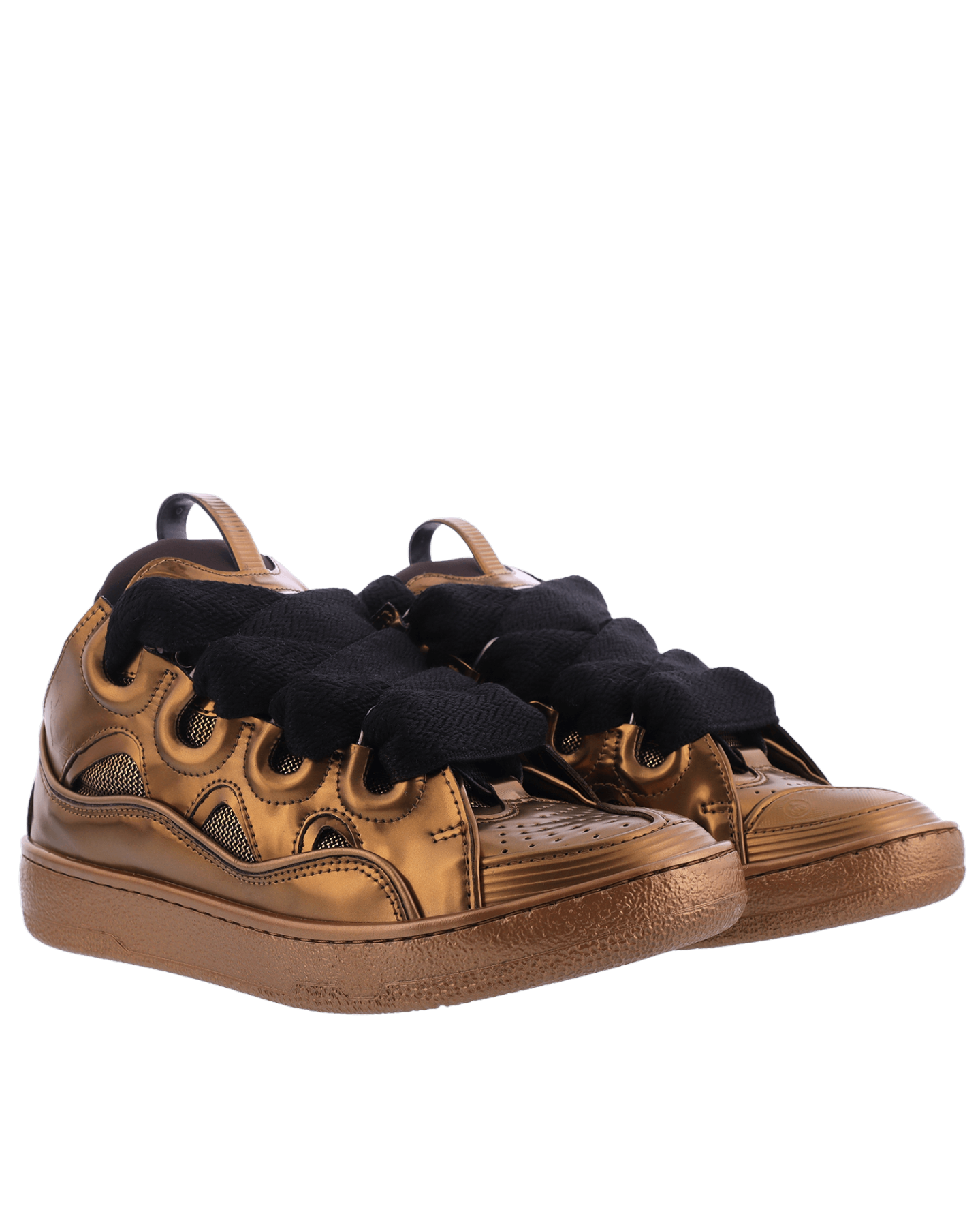 Women CURB Sneaker Bronze Metallic