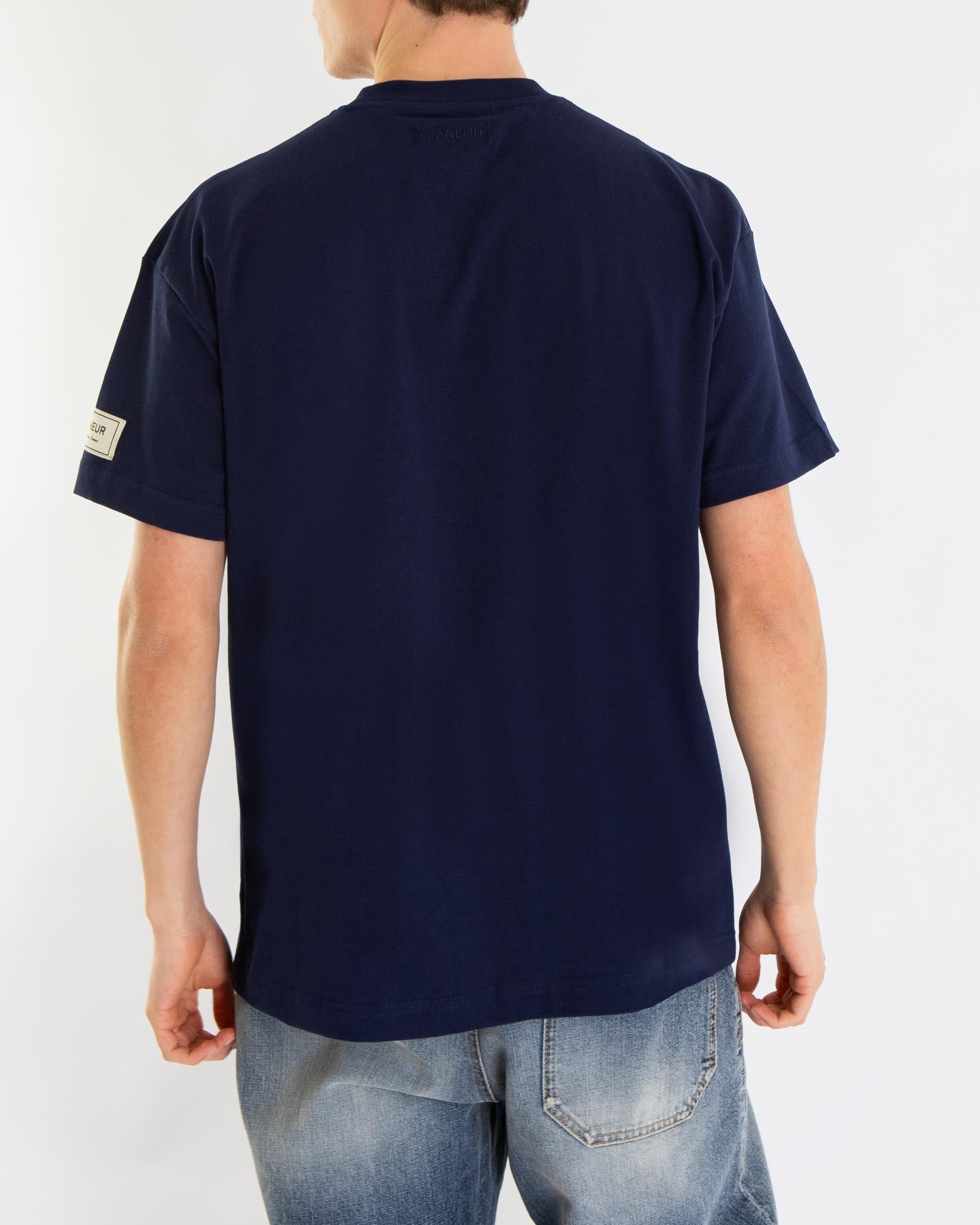 Heren Atelier T-Shirt Blauw