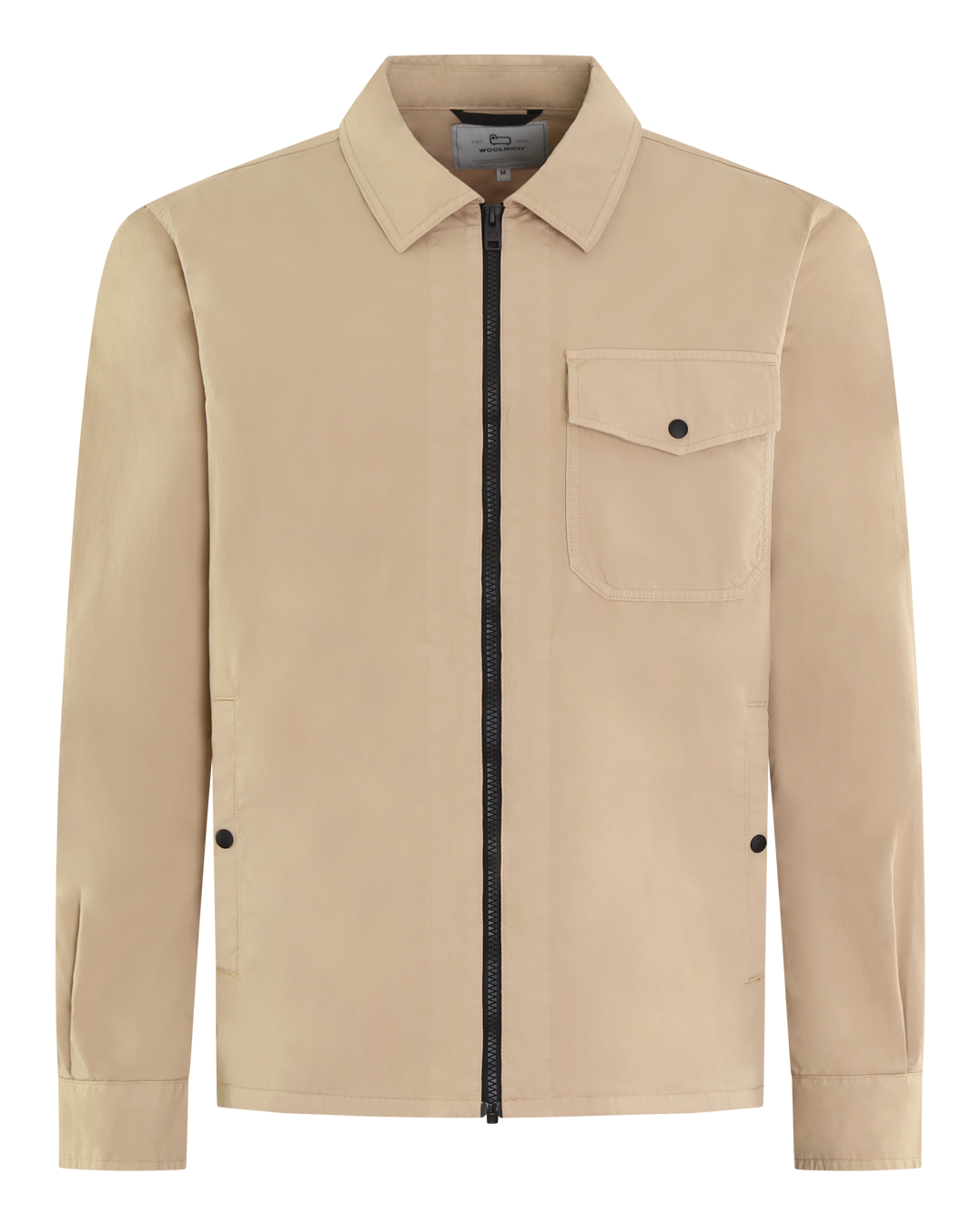 Heren Gabardine Overshirt Beige