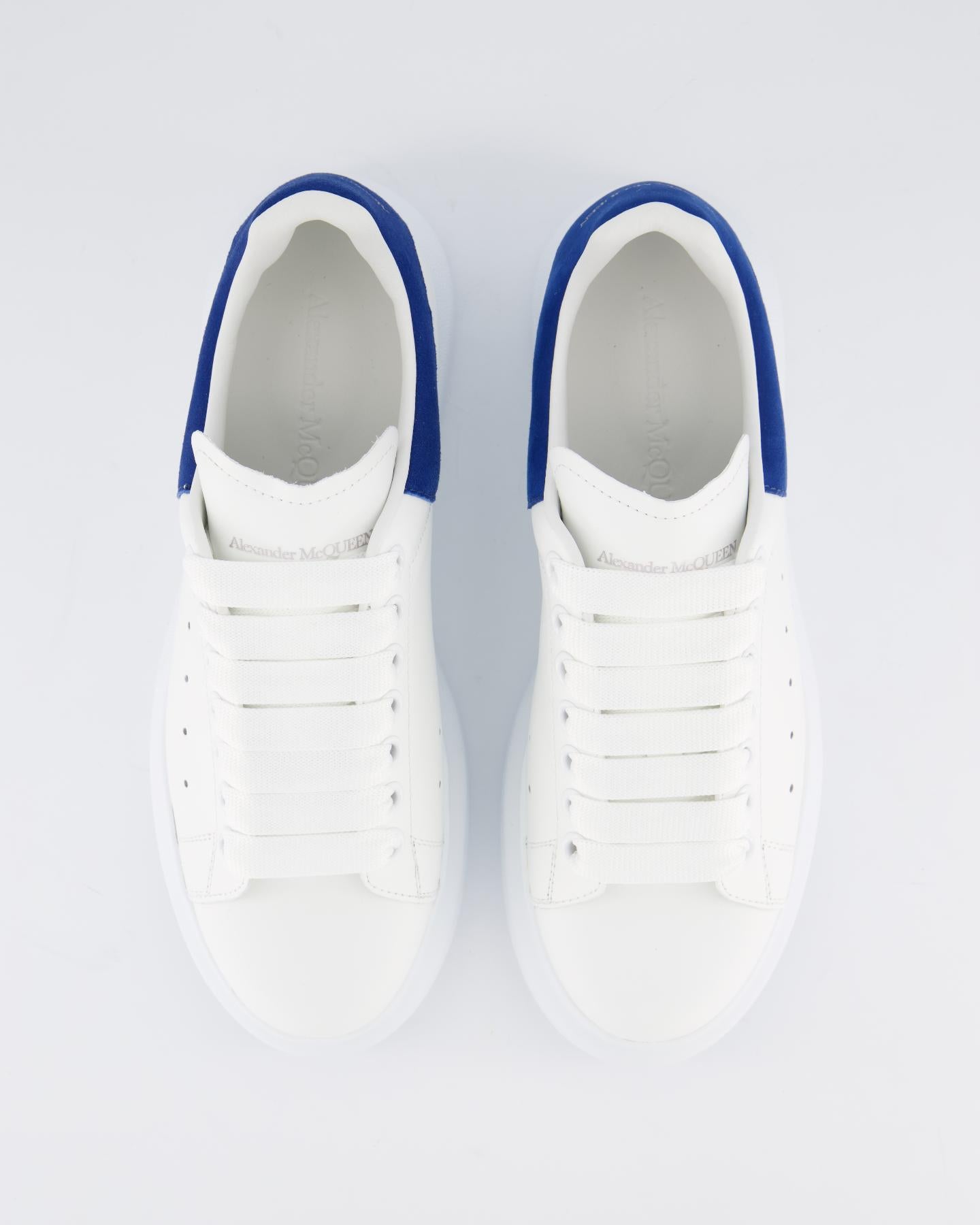 Dames Oversized Sneaker wit/blauw