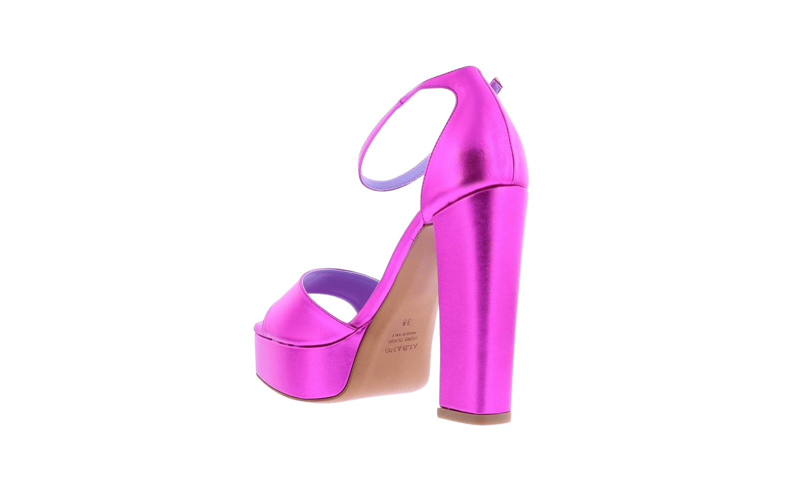 Women Sandalo Metallic Fuxia