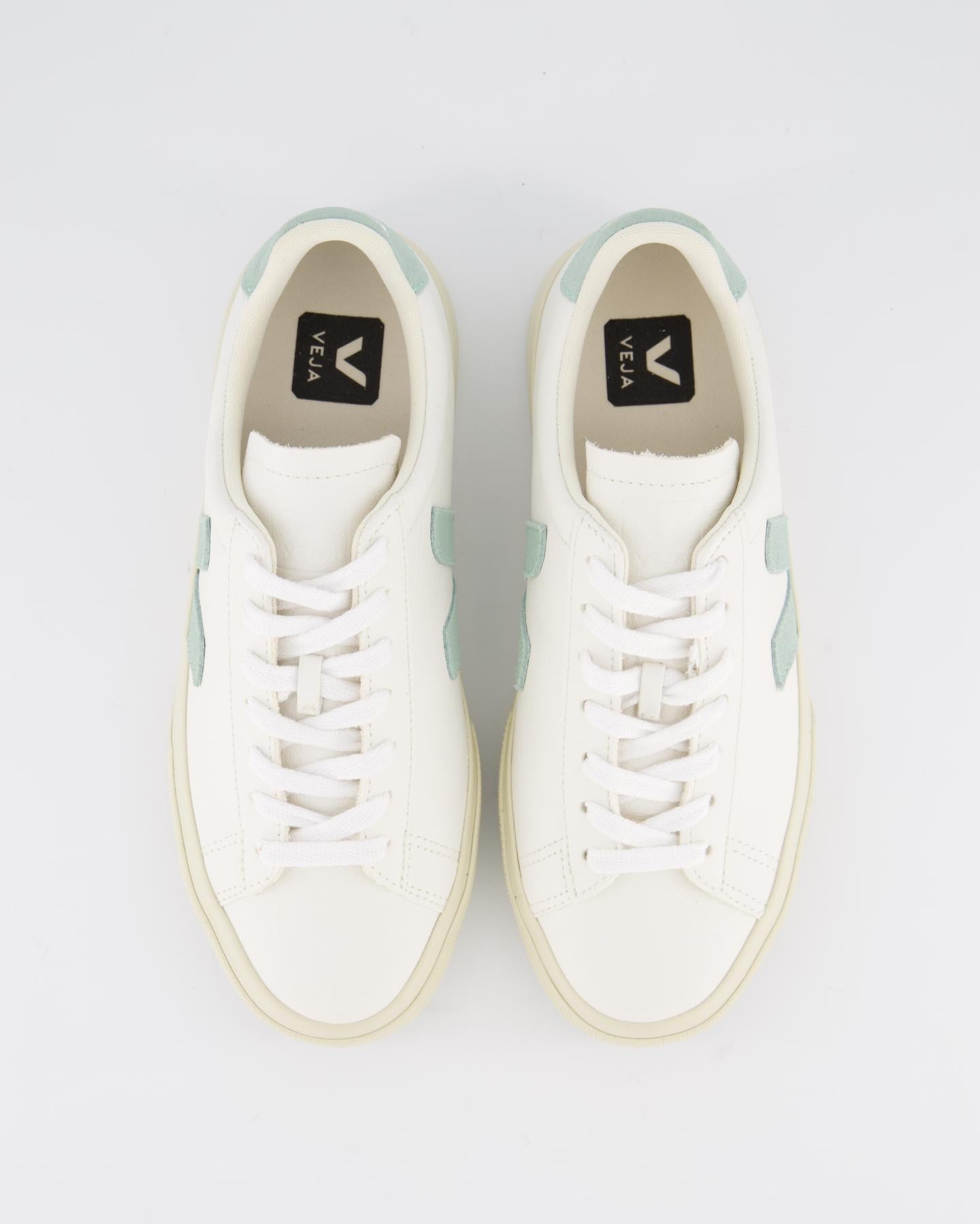 Women Campo Sneaker Leather White/Matcha