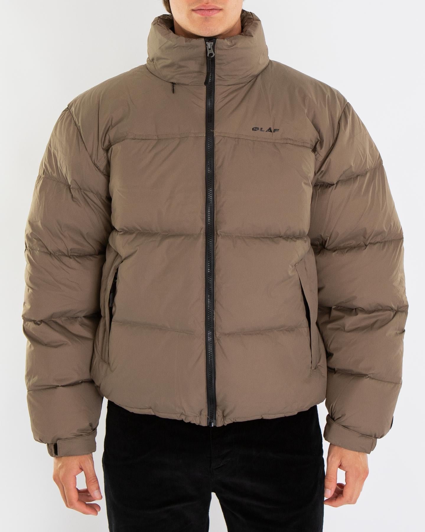 Heren Puffer Jacket Bruin