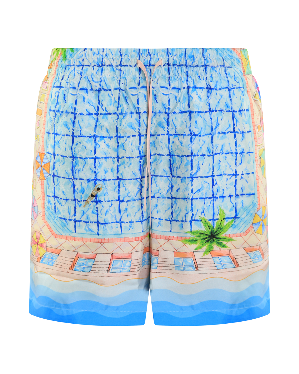 Heren Silk Shorts With Drawstrings