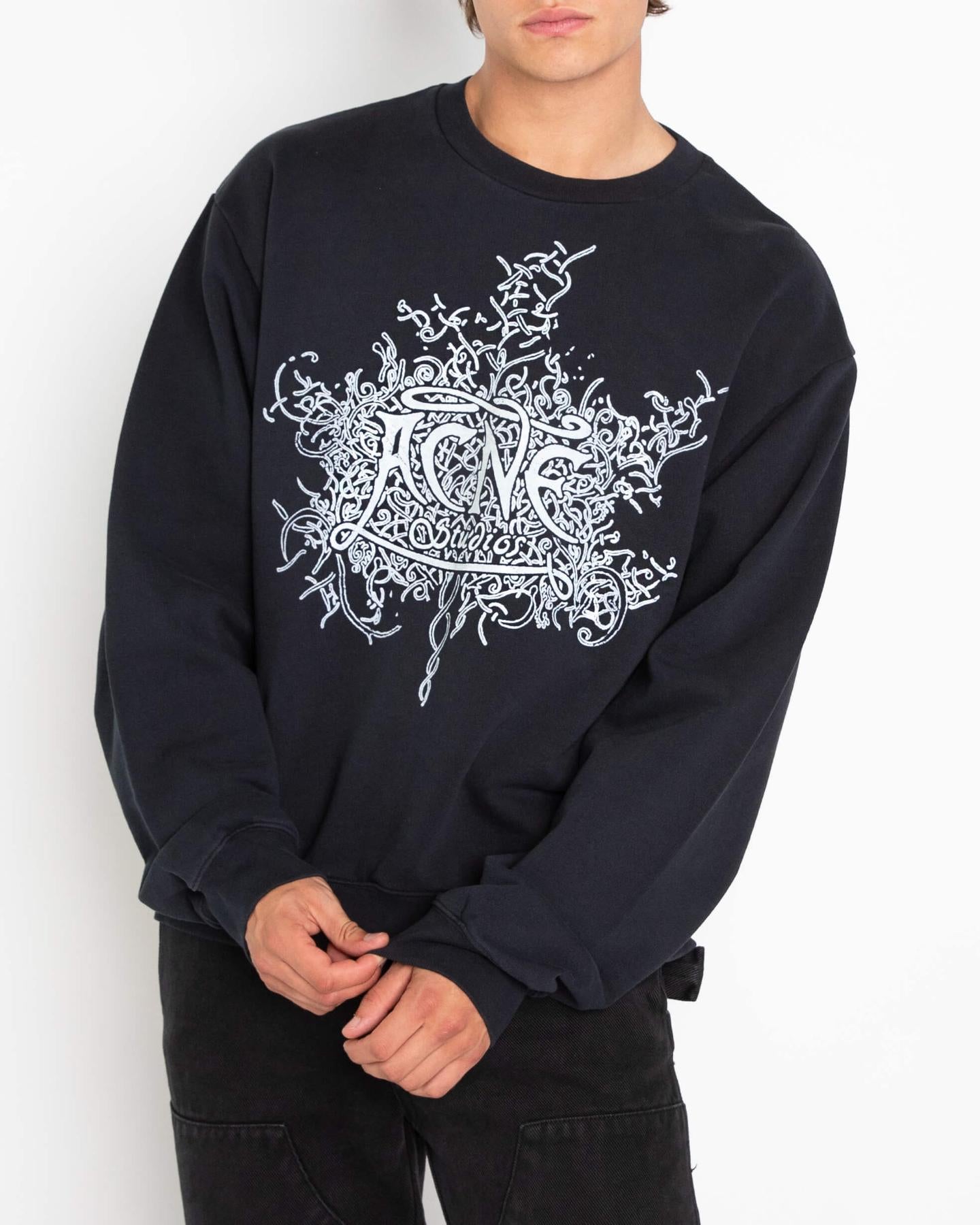 Men Glow in the dark sweater black