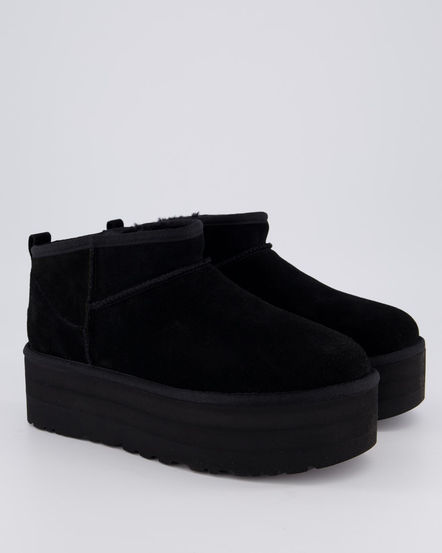 Women Ultra Mini Platform Black