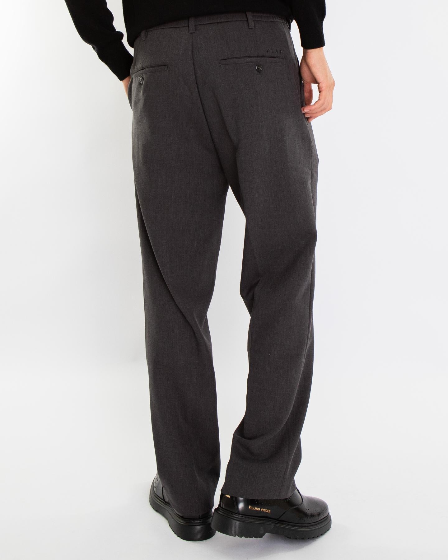 Heren Wool Pleated Pant