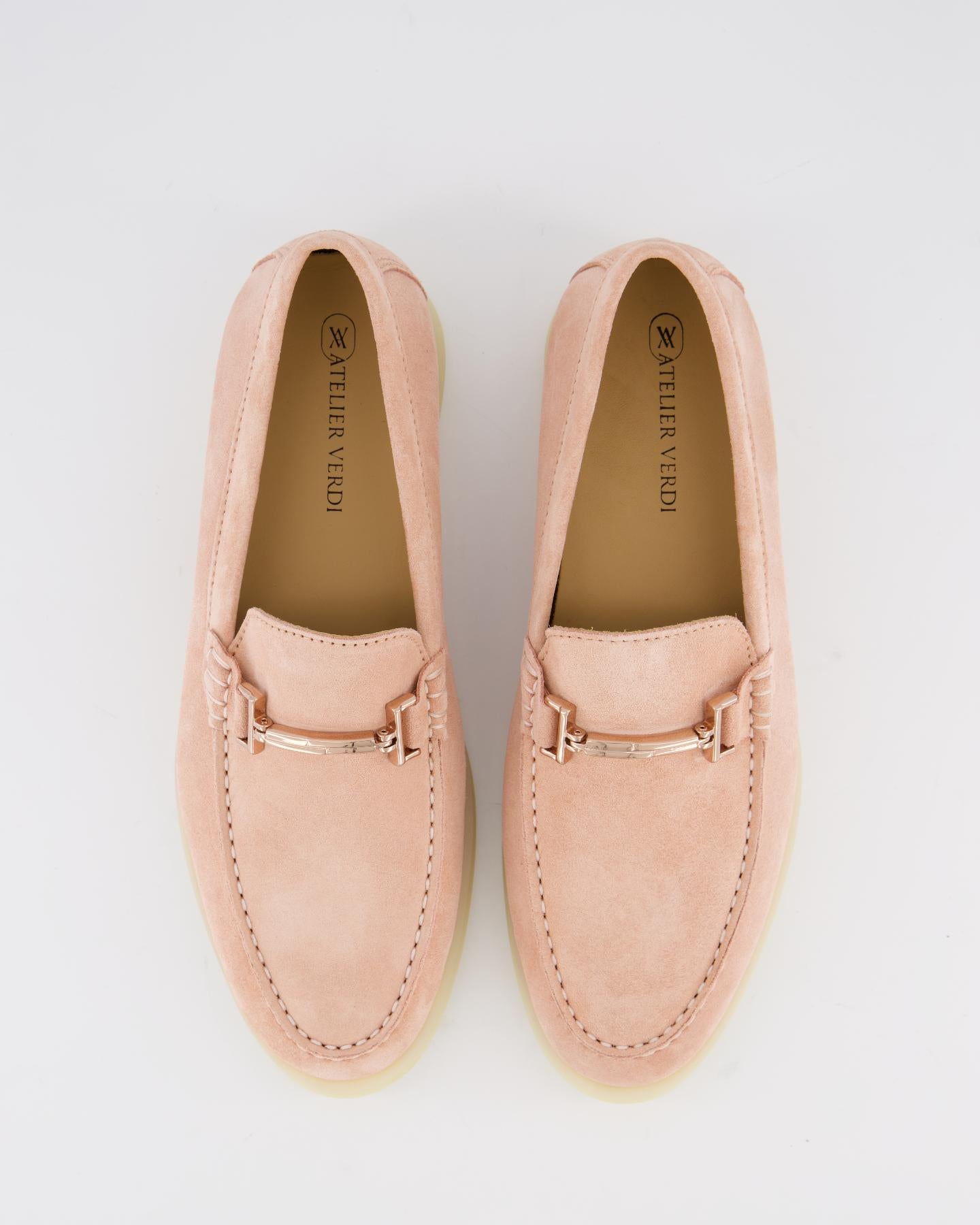 Dames Peach Cameo Loafer Roze