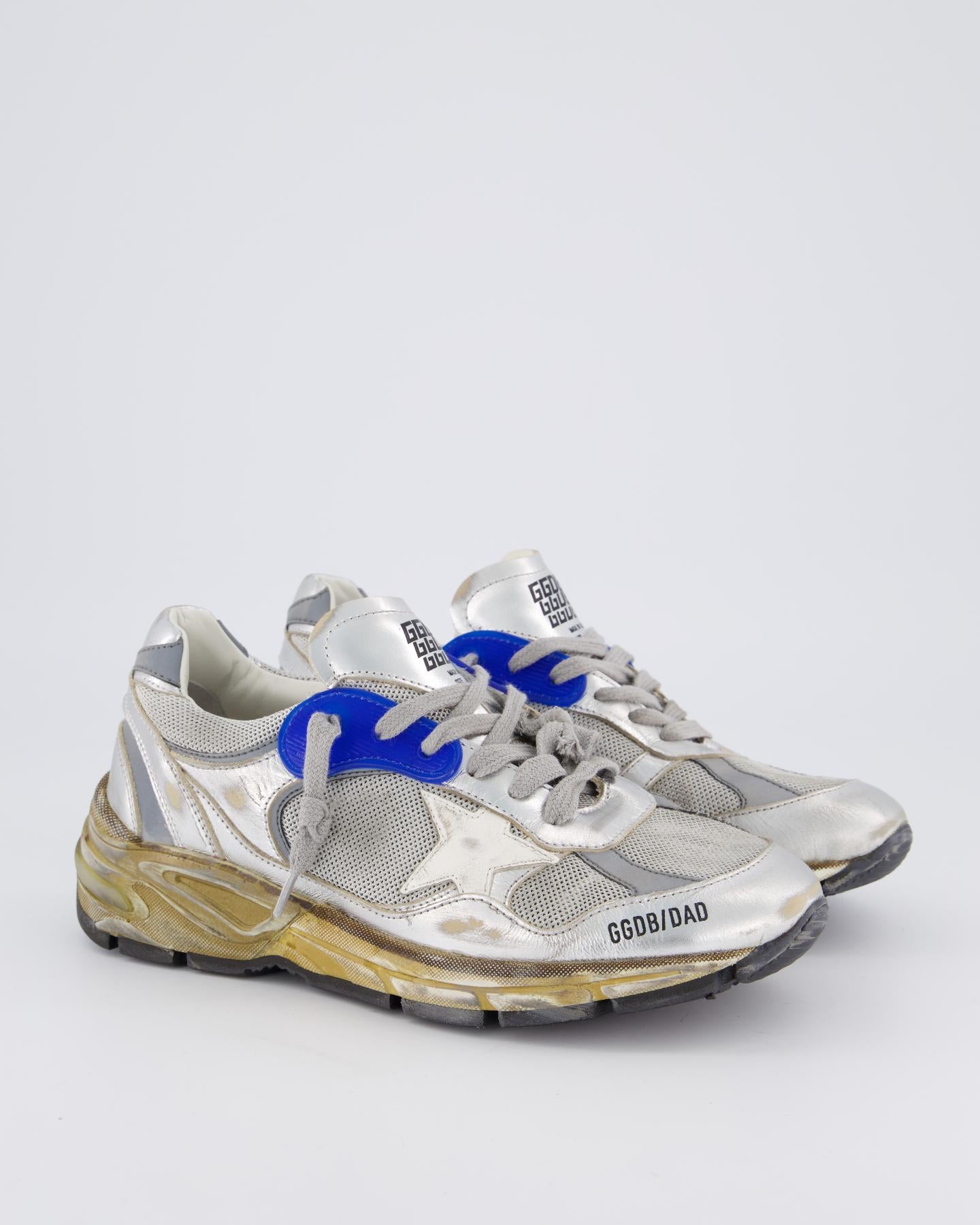 Dames Running Dad Metallic Zilver