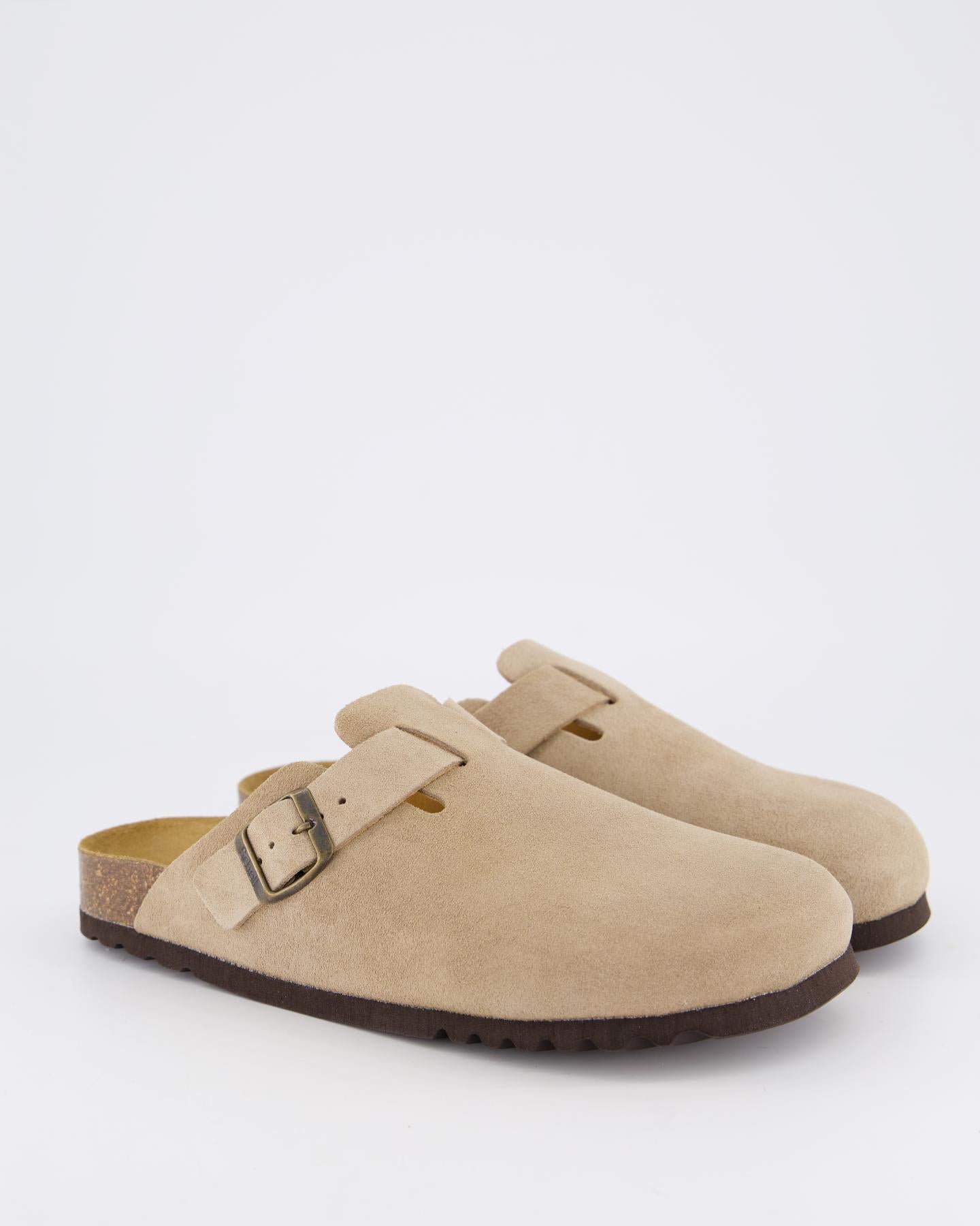 Heren Olivier Pantoffel Dark Beige