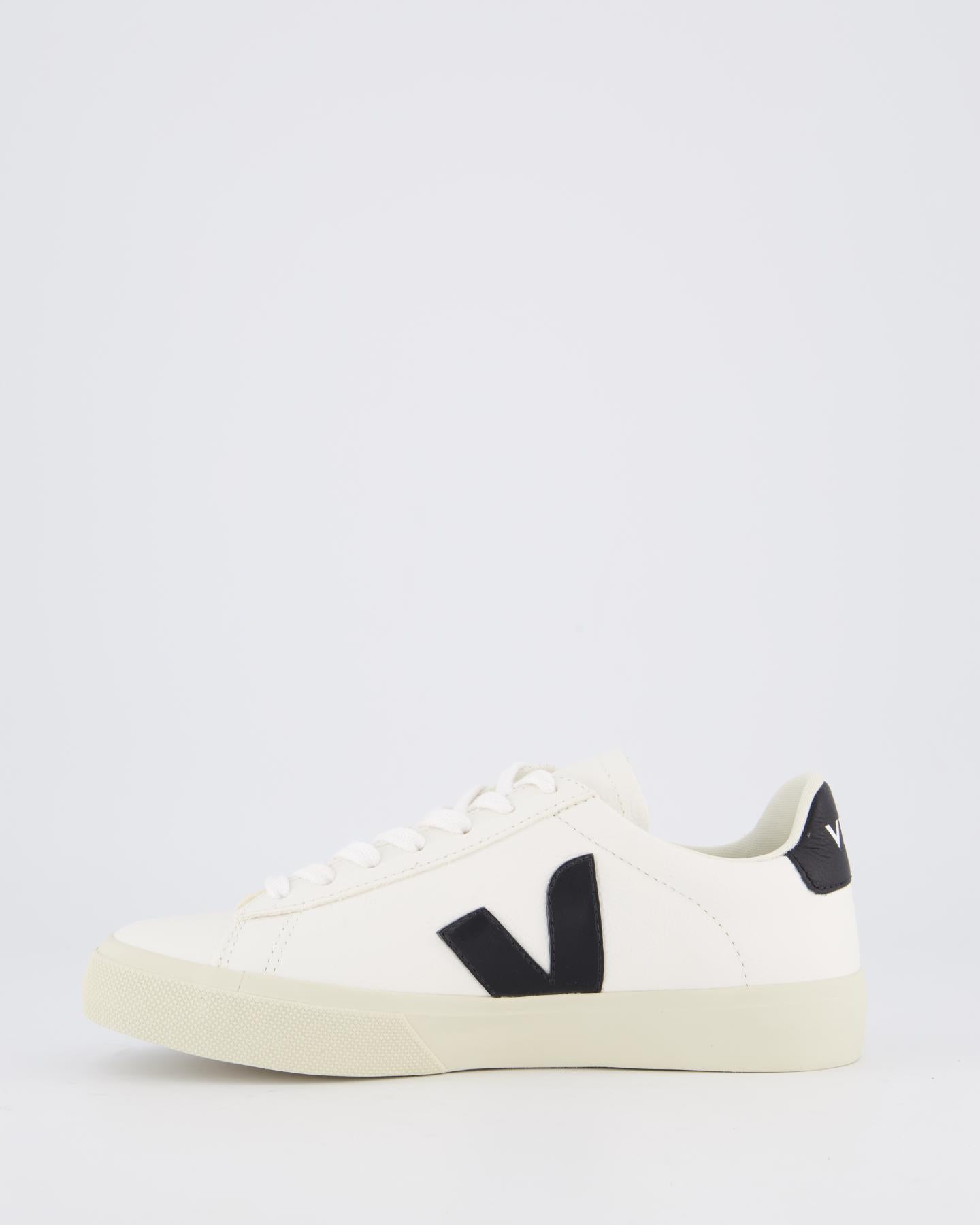 Heren Campo Sneaker Leer Wit/Zwart