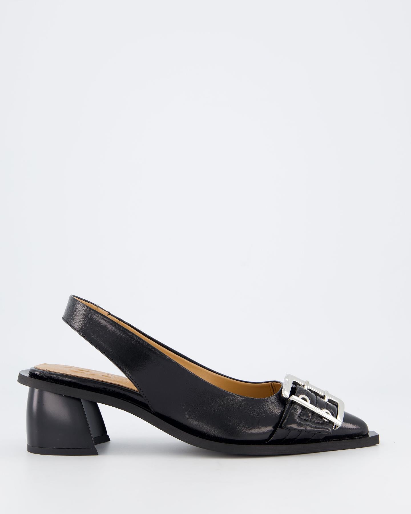 Dames Buckle Slingback Pump Zwart