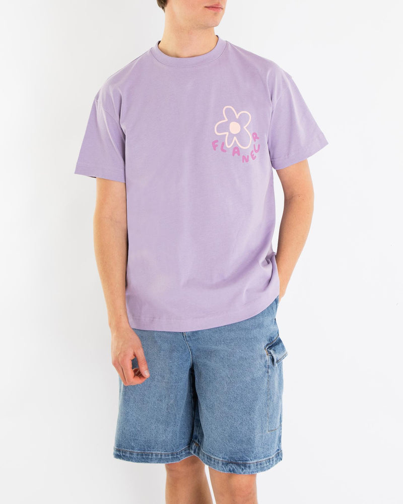 Heren Blossom T-Shirt Paars