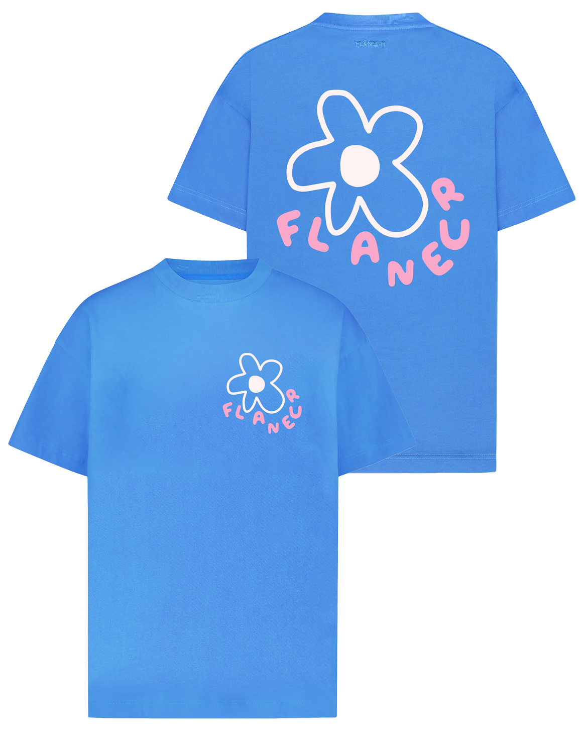 Heren Blossom T-Shirt Blauw