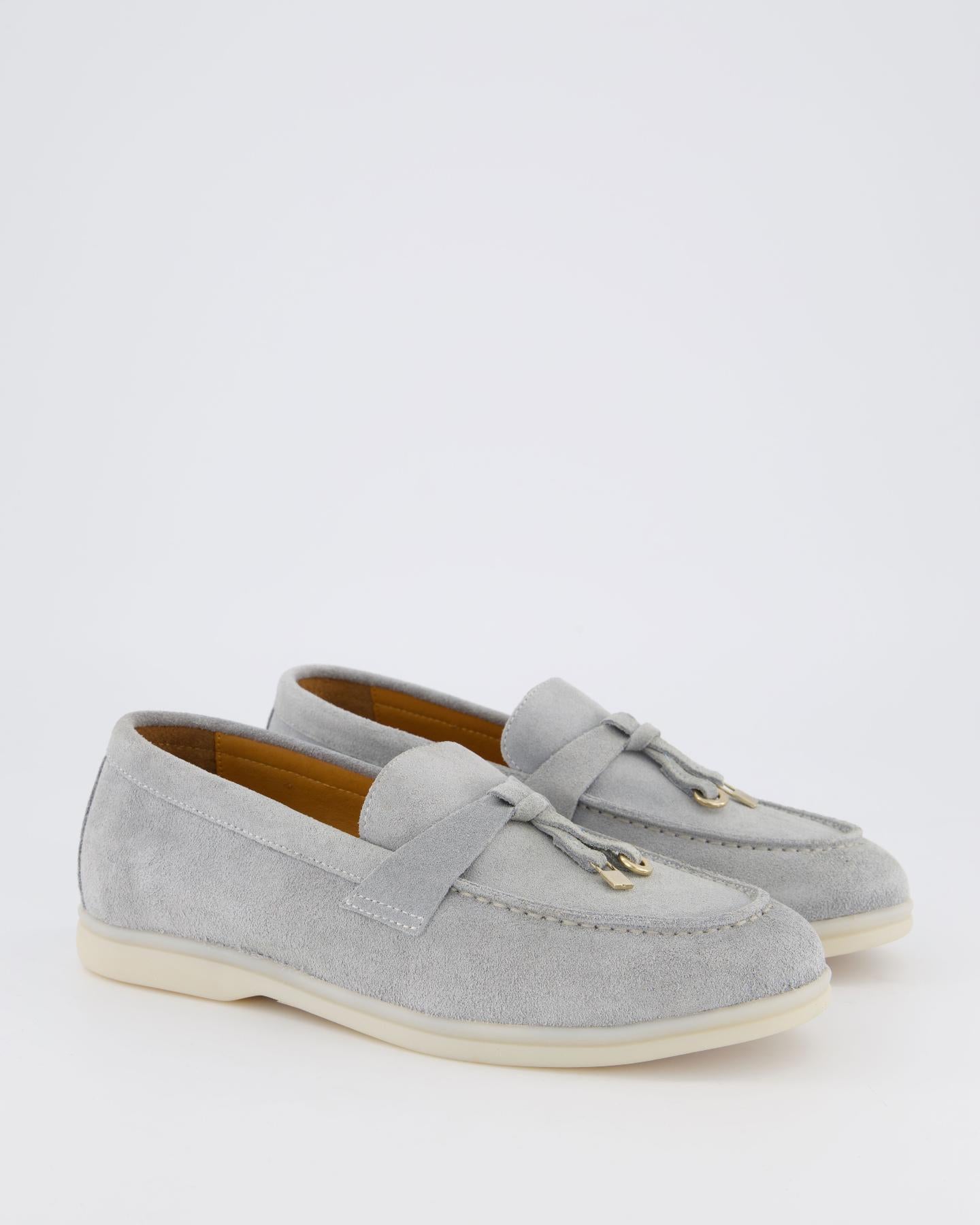 Atelier Verdi Dames Nina Loafer Smoke - Eleganza.nl