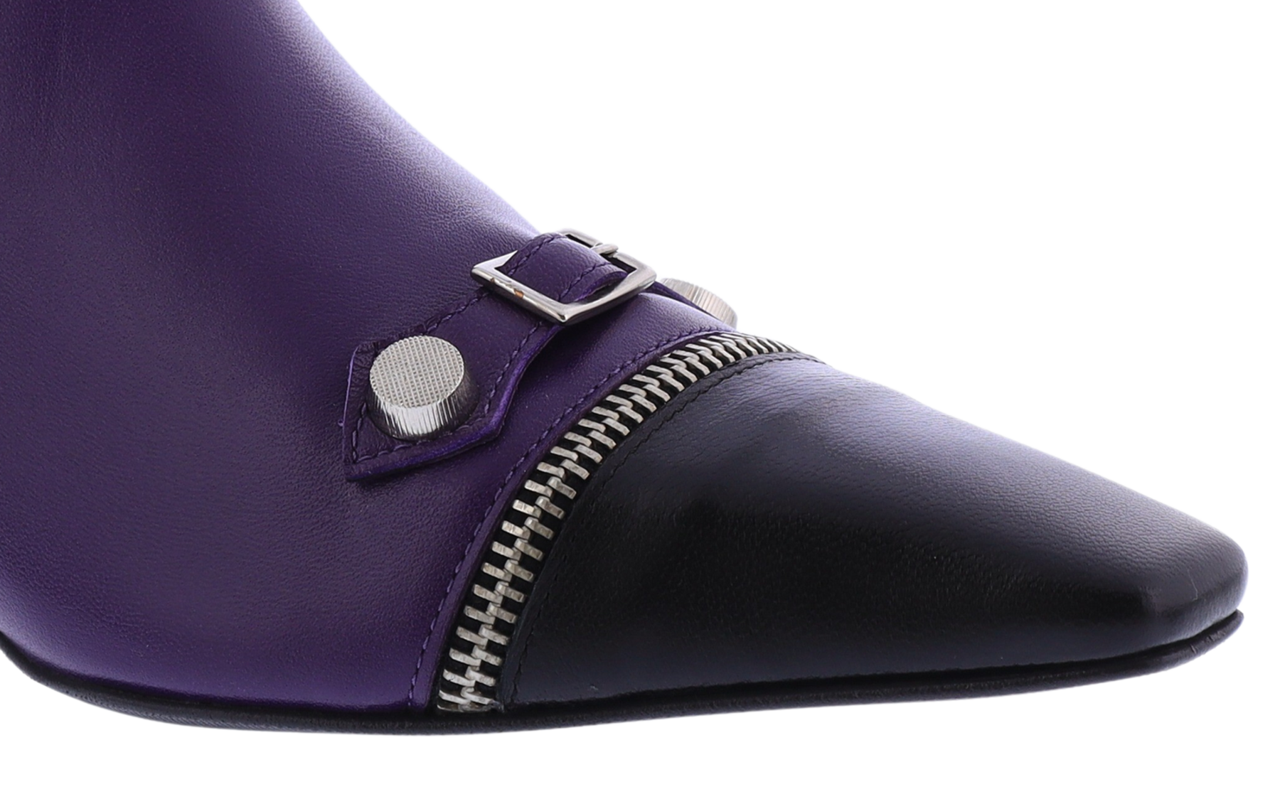 Women Tronchetto Leather Purple