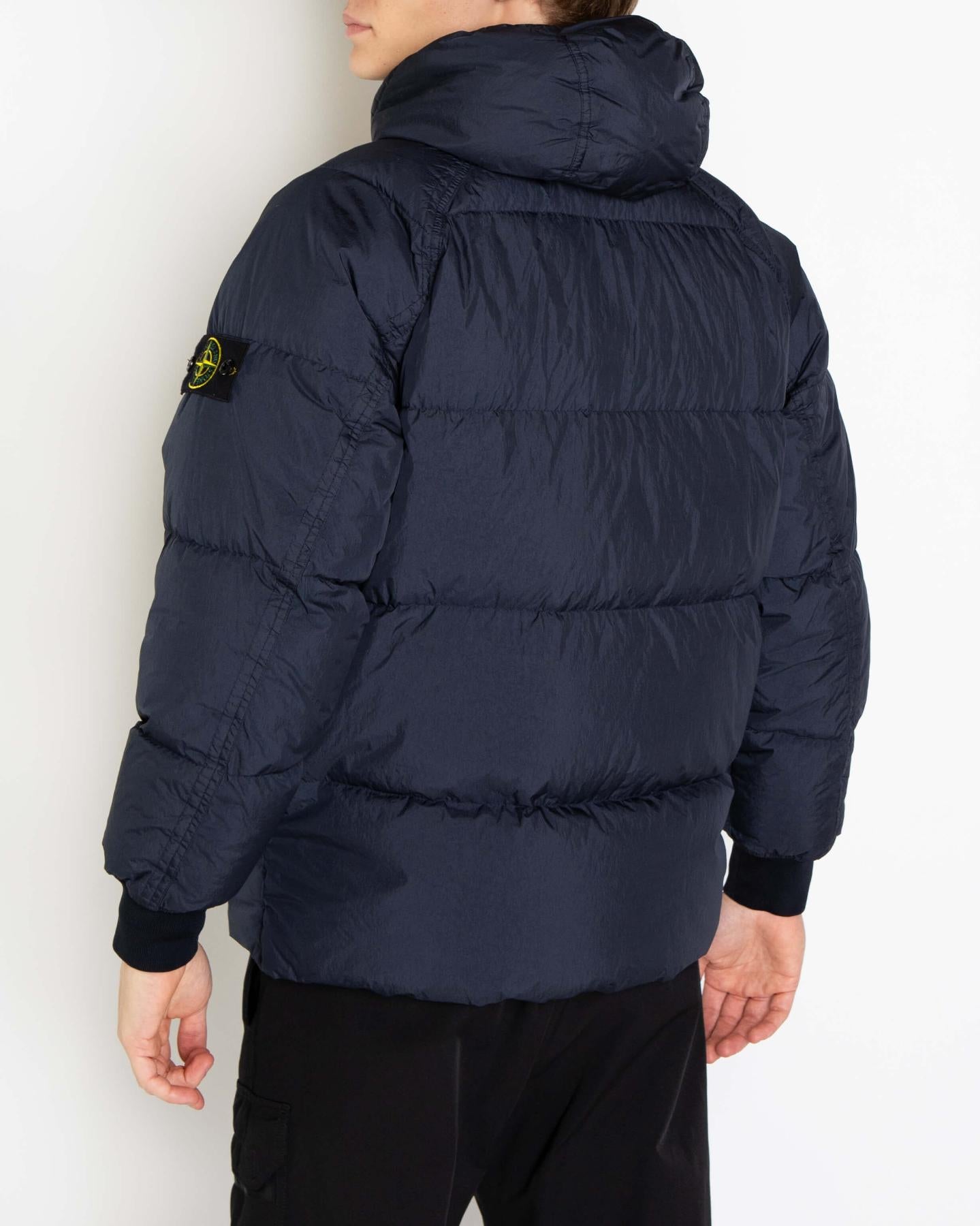 Stone island puffer on sale jacket mens black