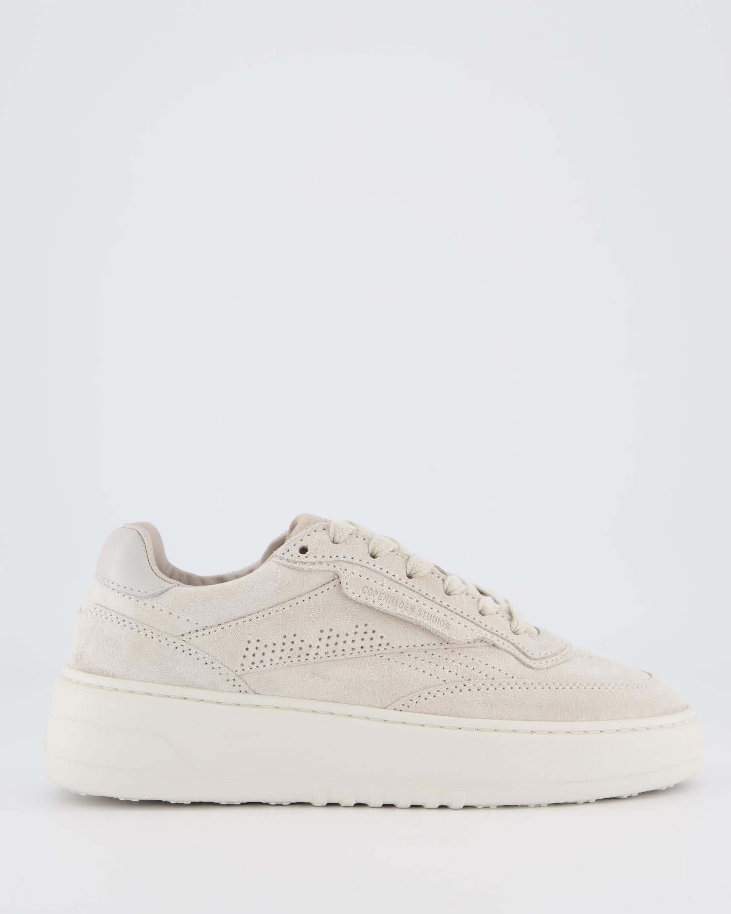 Copenhagen Studios Dames Copenhagen Suede Grey Sneaker - Eleganza.nl