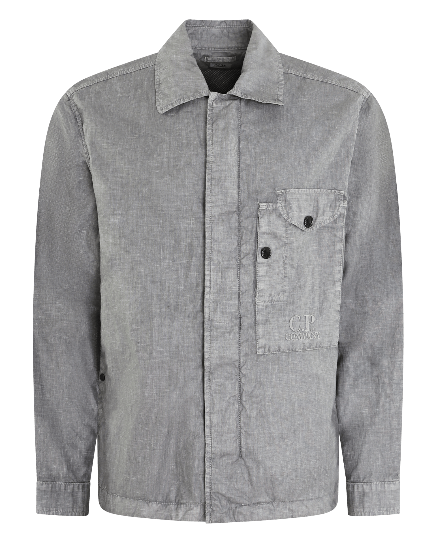 C.P.Company Heren Lino Wax Overshirt Groen - Eleganza.nl