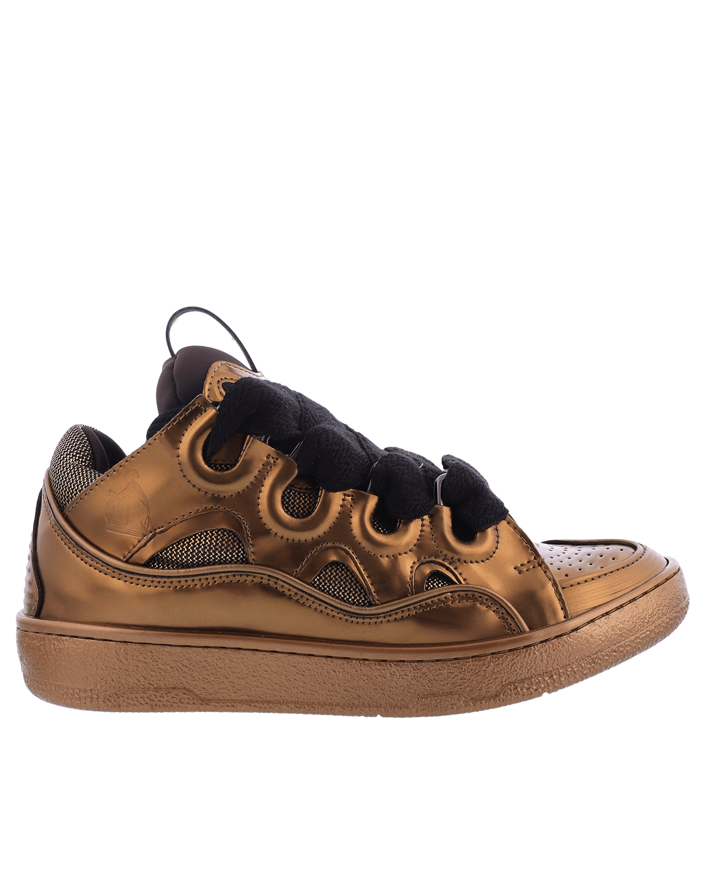 Women CURB Sneaker Bronze Metallic