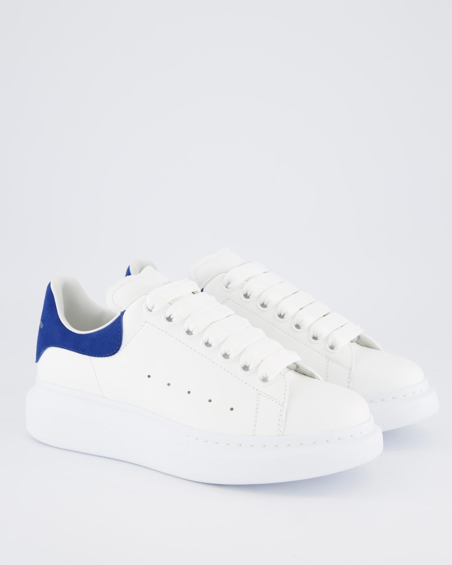 Dames Oversized Sneaker wit/blauw