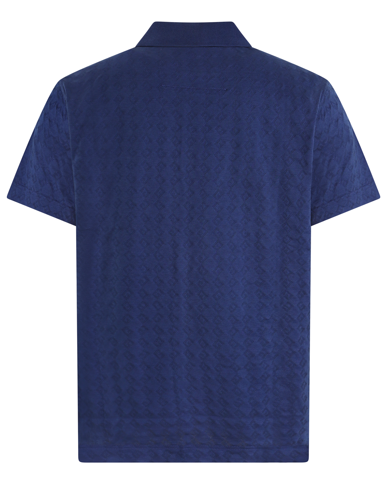 Heren 4G Jacquard Polo Blauw