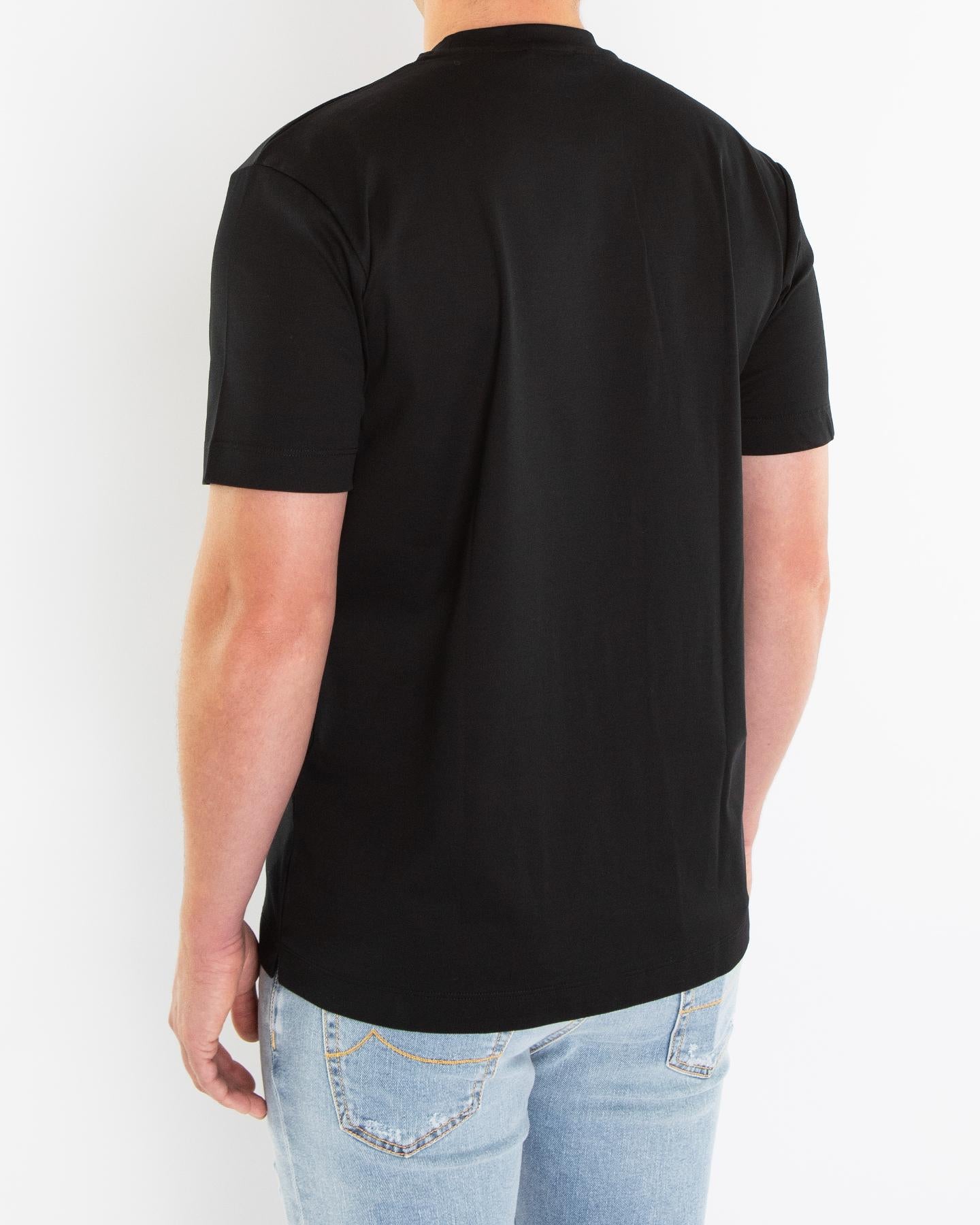 Heren Interlock Supima T-Shirt Zwart