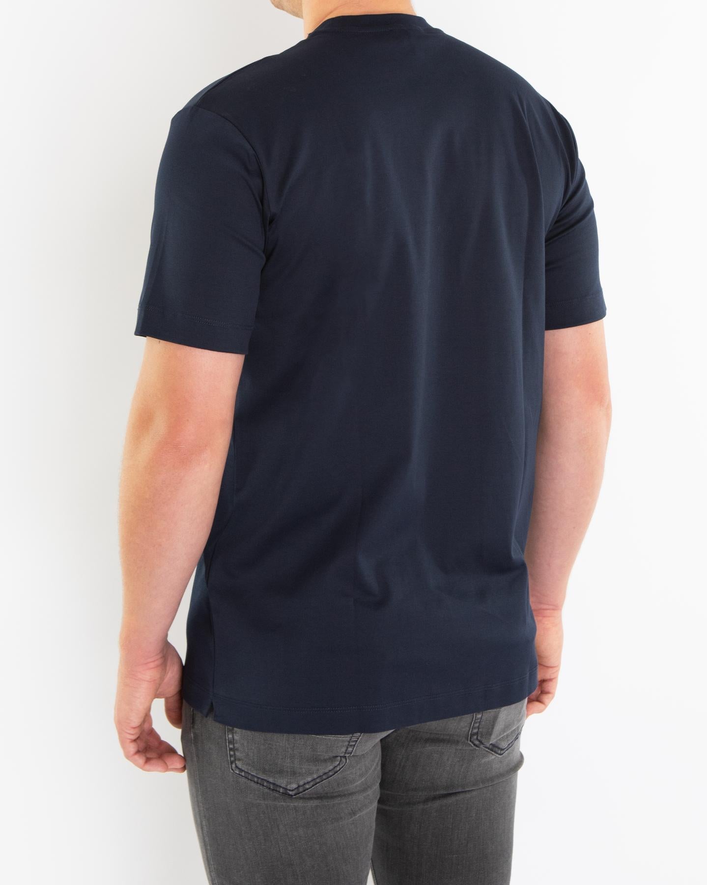 Heren Interlock Supima T-Shirt Blauw