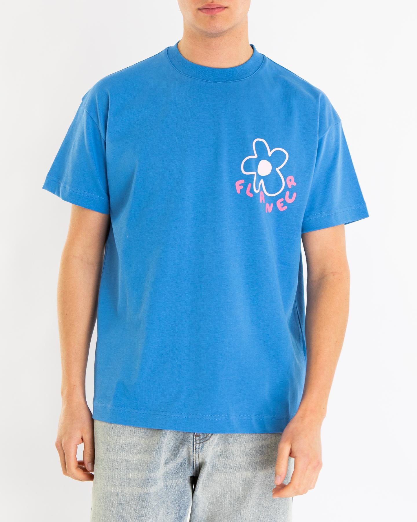 Heren Blossom T-Shirt Blauw