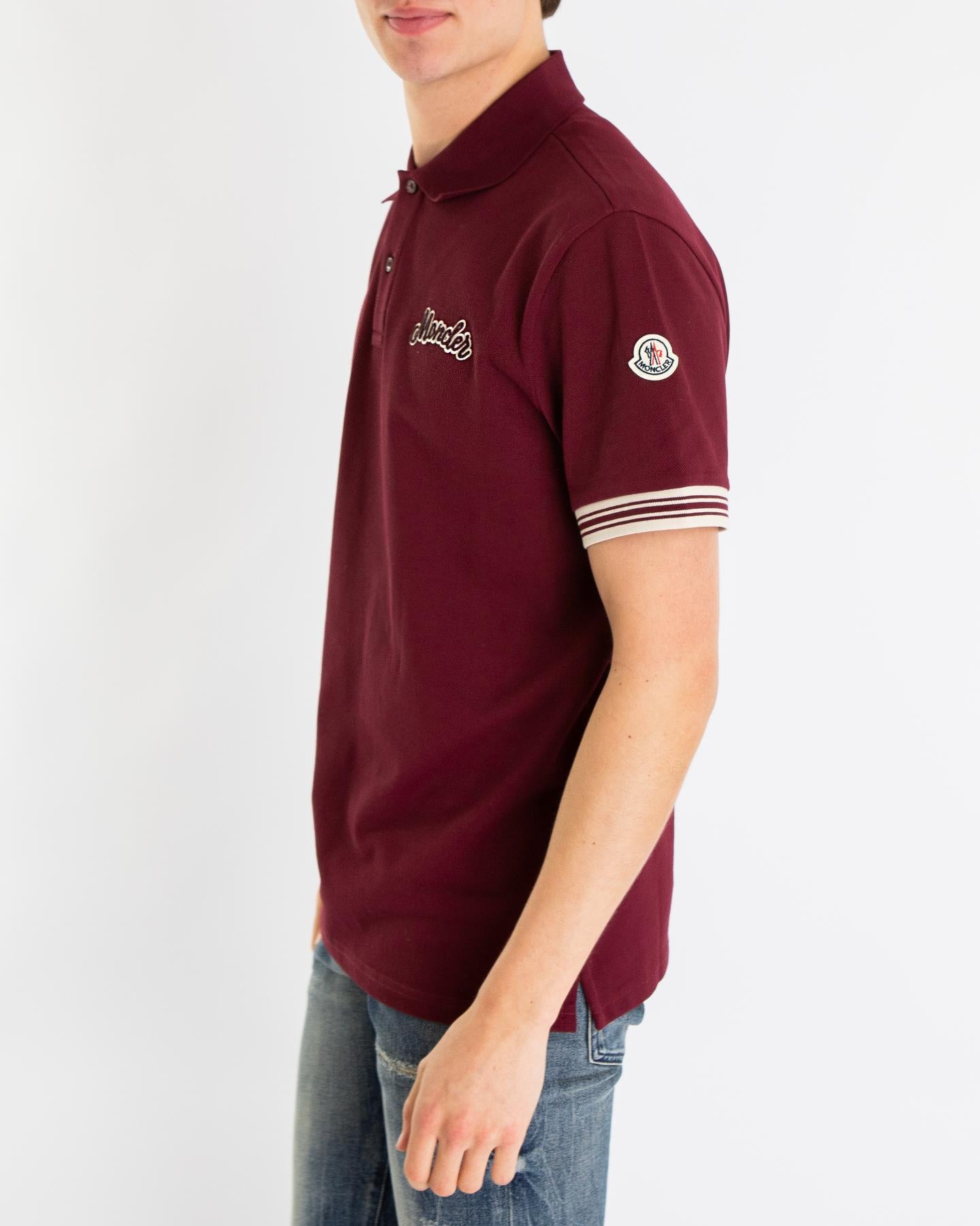 Heren Varsity Logo Polo Rood