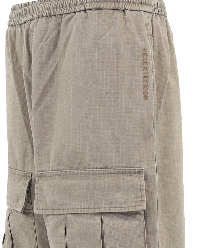 Men Cargo Trousers Beige