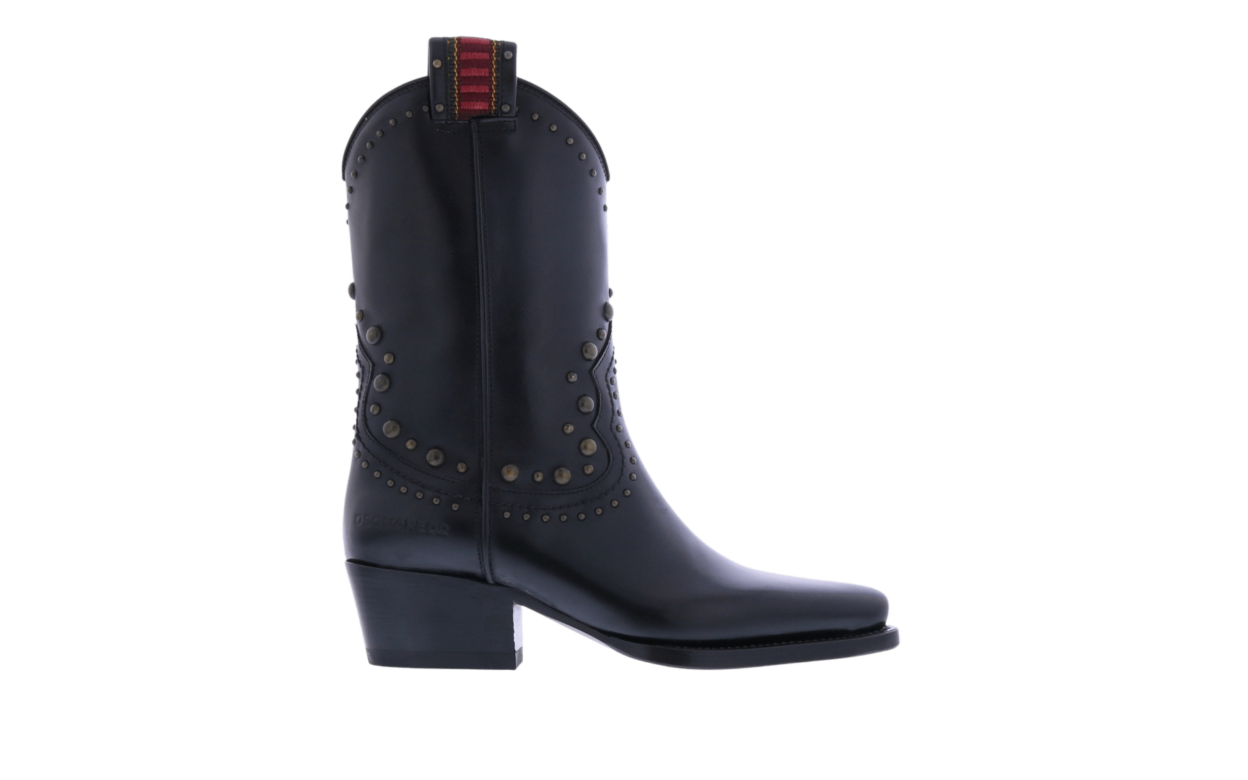 Women Flat Boot West Studs