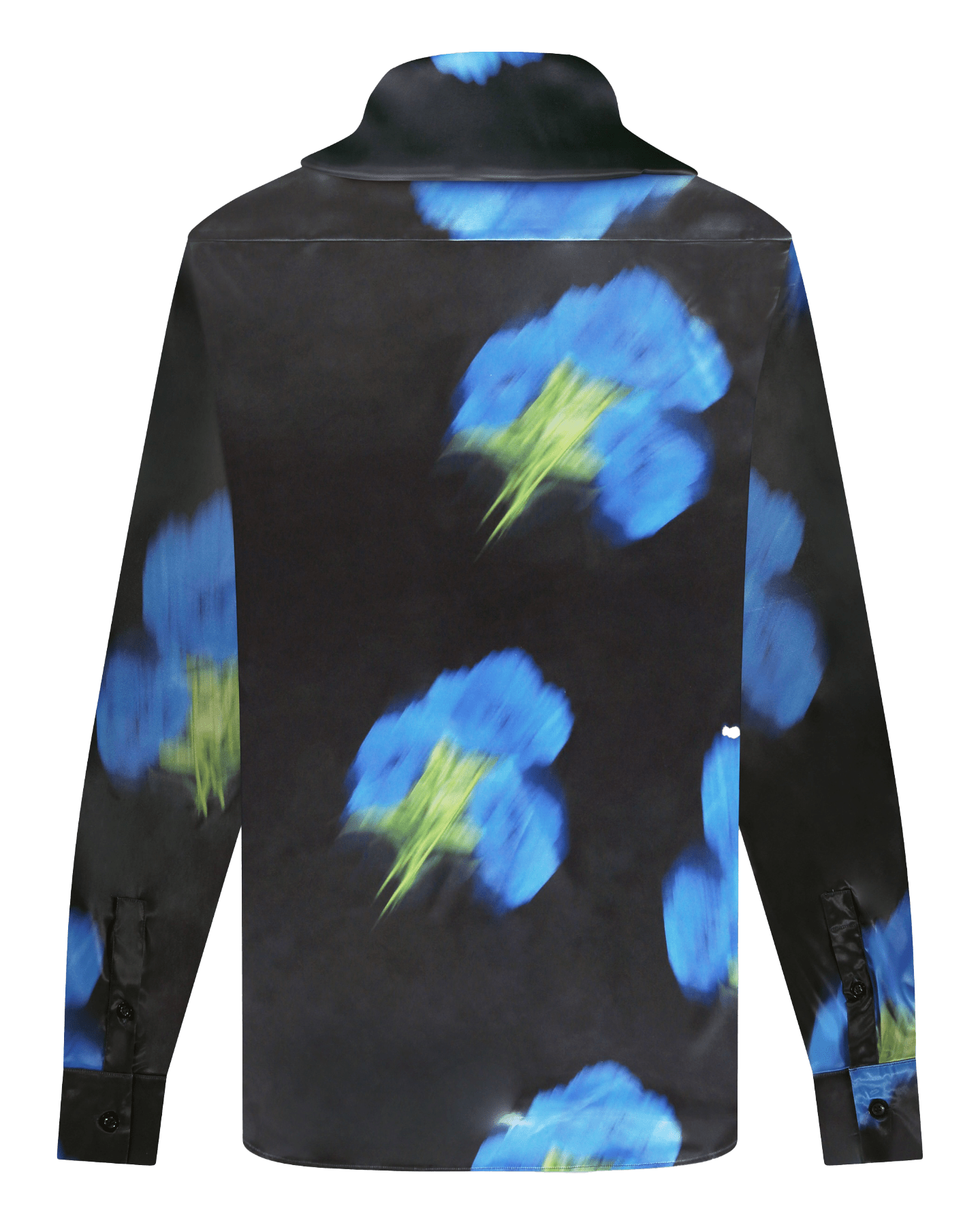 FLÂNEUR Heren Blurred Flower Hooded Shirt - Eleganza.nl