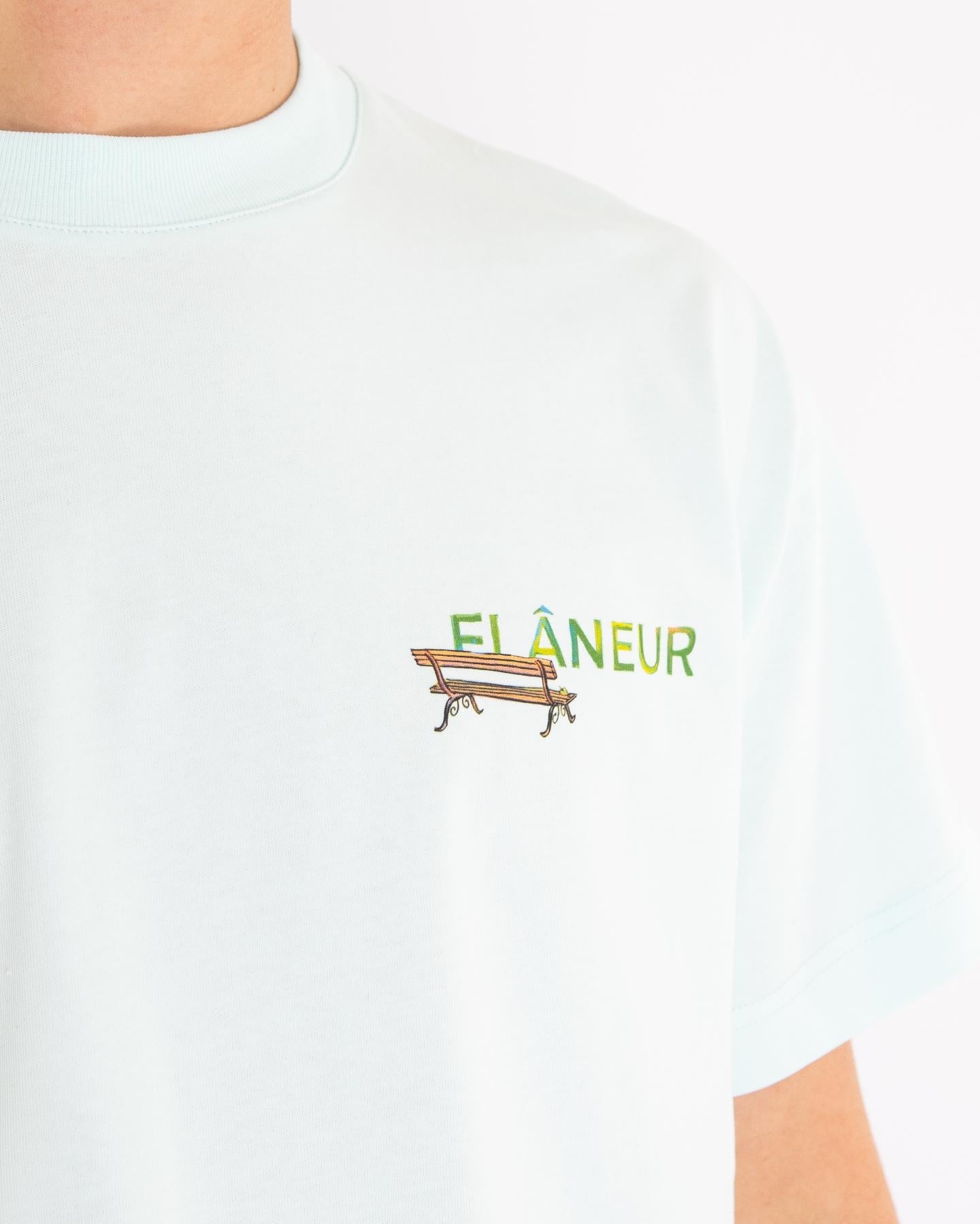 FLÂNEUR Heren Lanterns Of Love T-Shirt Groen - Eleganza.nl