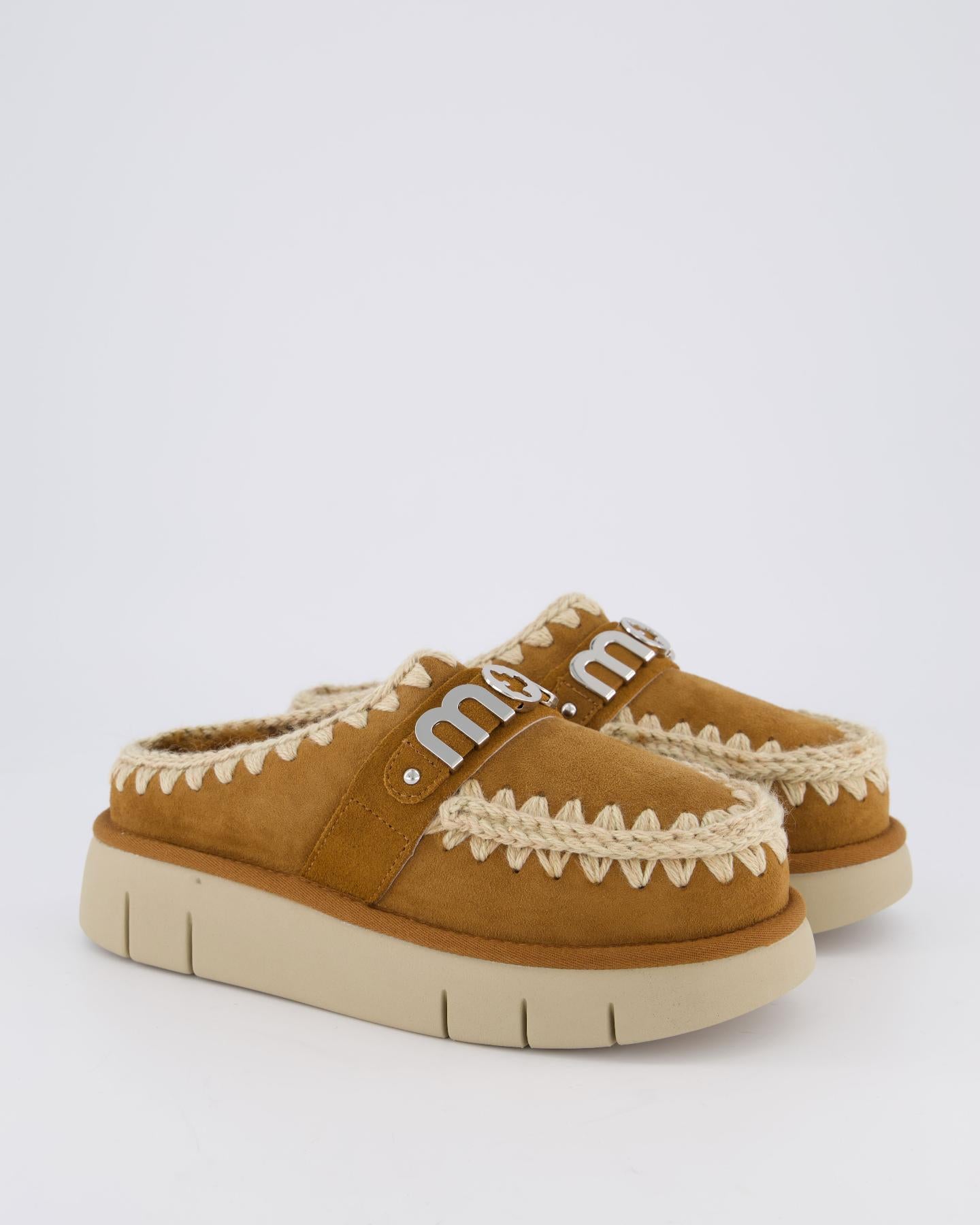 Dames Bounce Clog Cognac