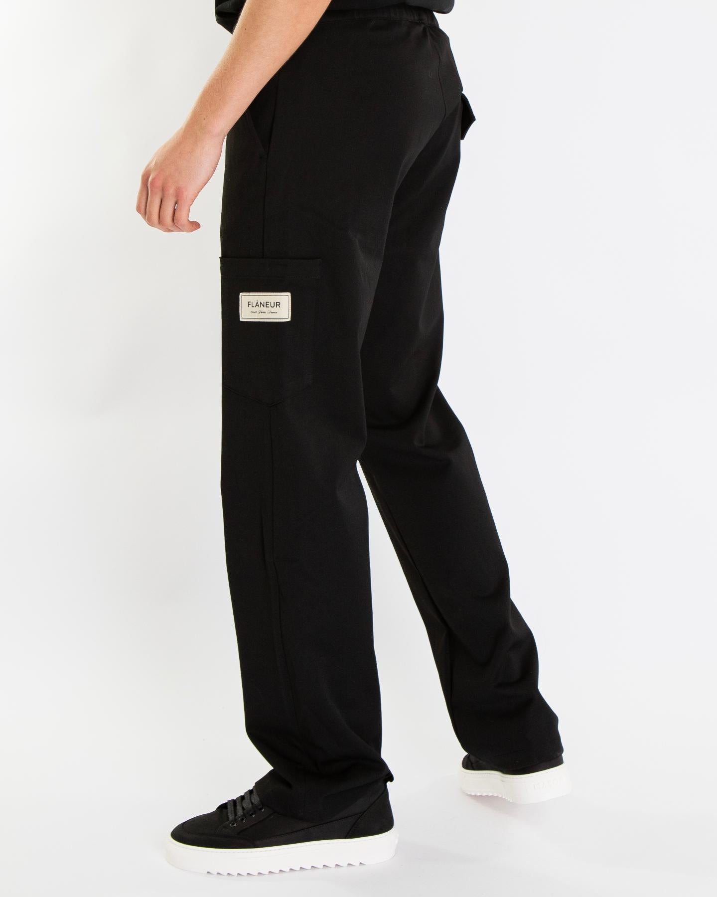 Heren Atelier Tailored Broek Zwart