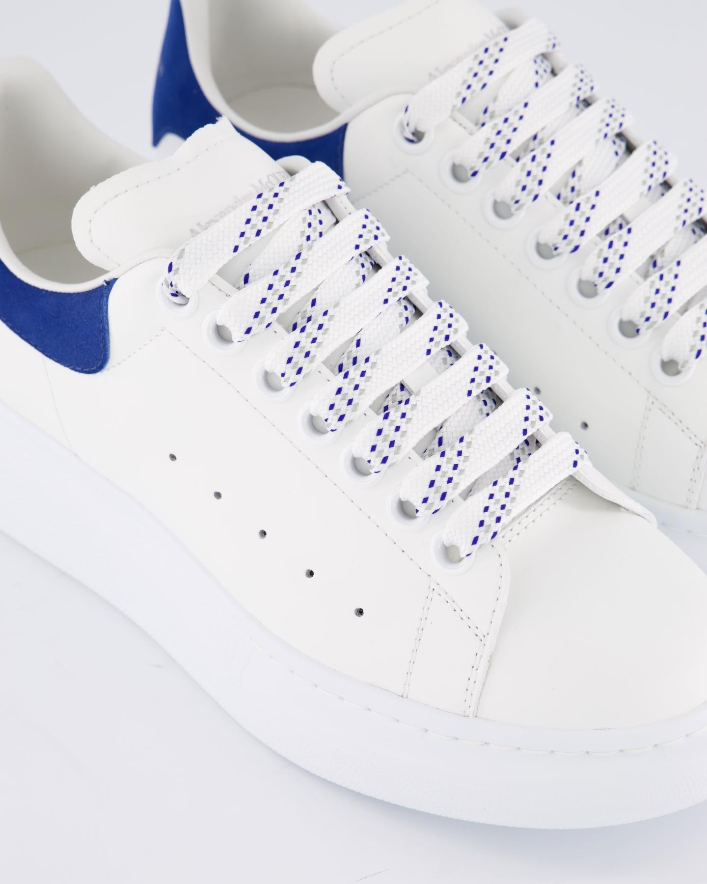 Dames Oversized Sneaker wit/blauw