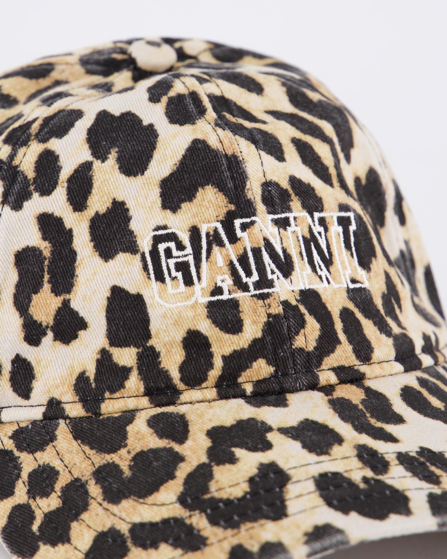 Ganni Dames Cap Hat Leopard - Eleganza.nl