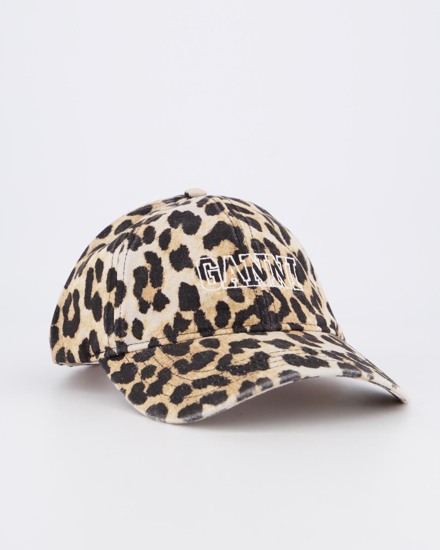 Ganni Dames Cap Hat Leopard - Eleganza.nl