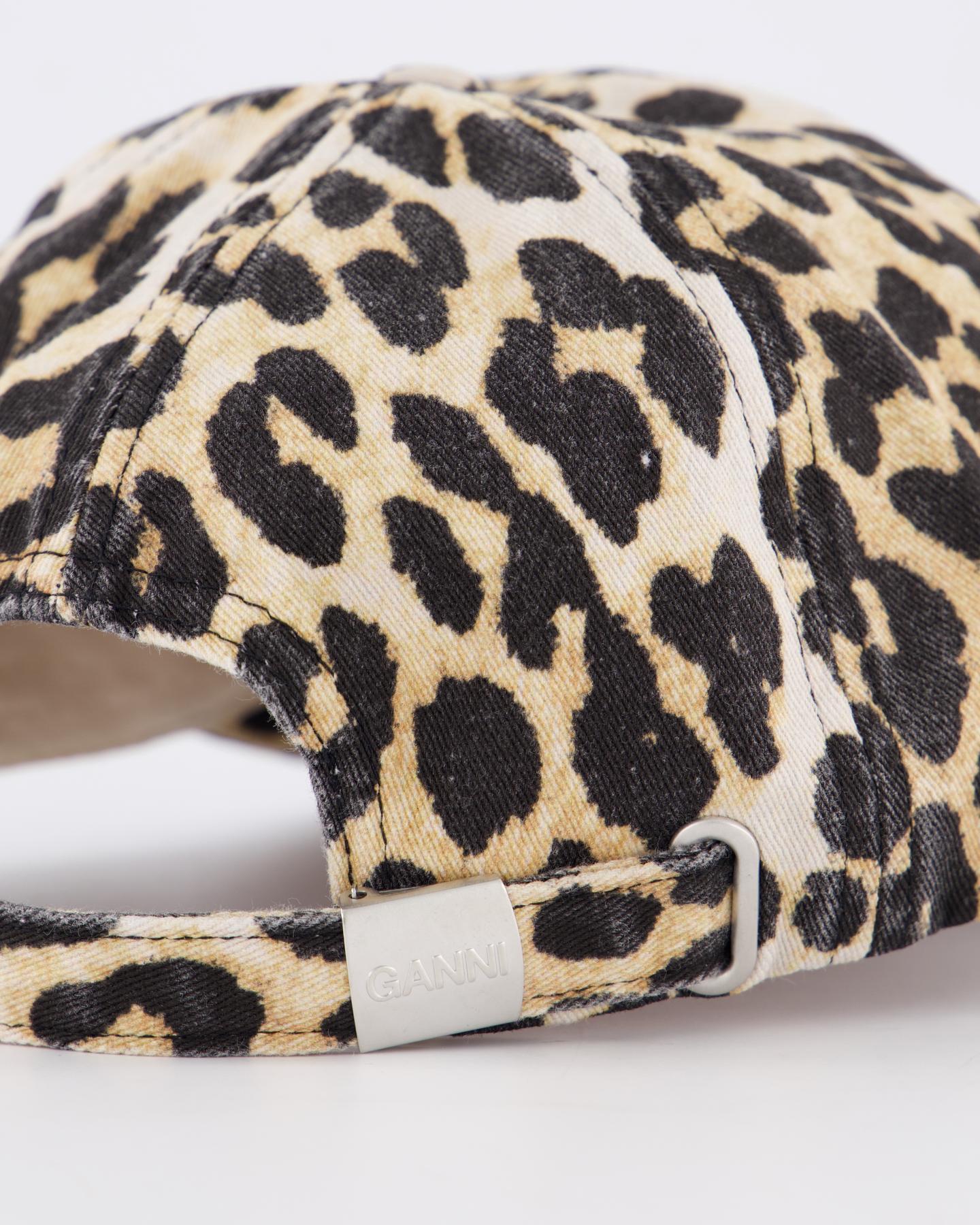 Ganni Dames Cap Hat Leopard - Eleganza.nl