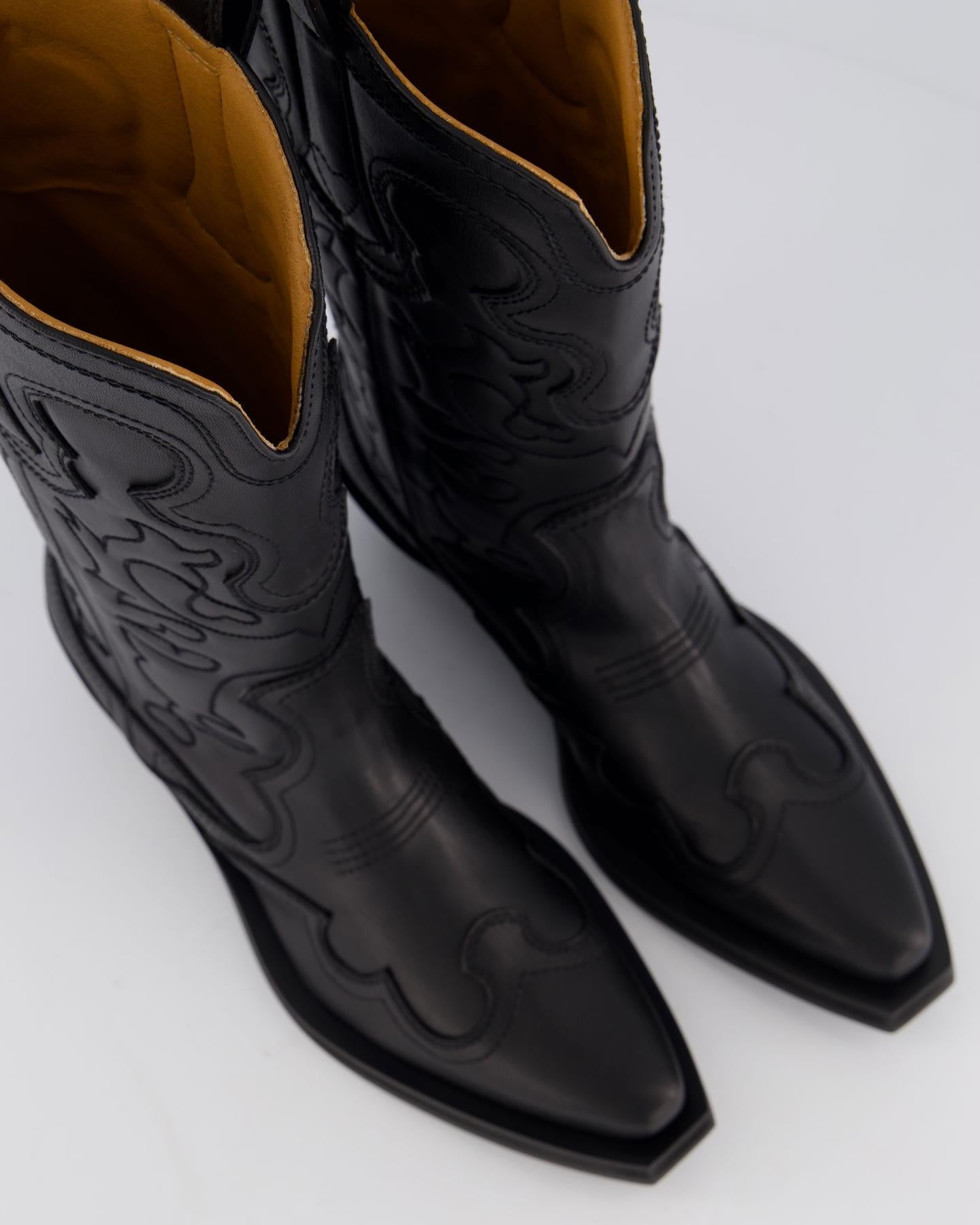 Ganni Dames Mid Shaft Embroidered Western - Eleganza.nl