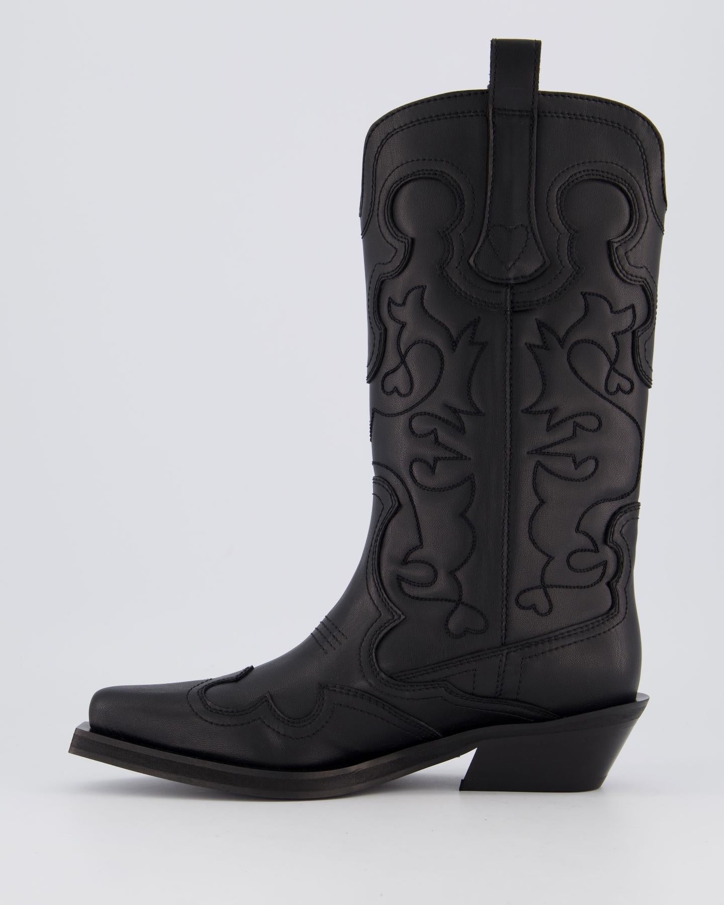 Ganni Dames Mid Shaft Embroidered Western - Eleganza.nl