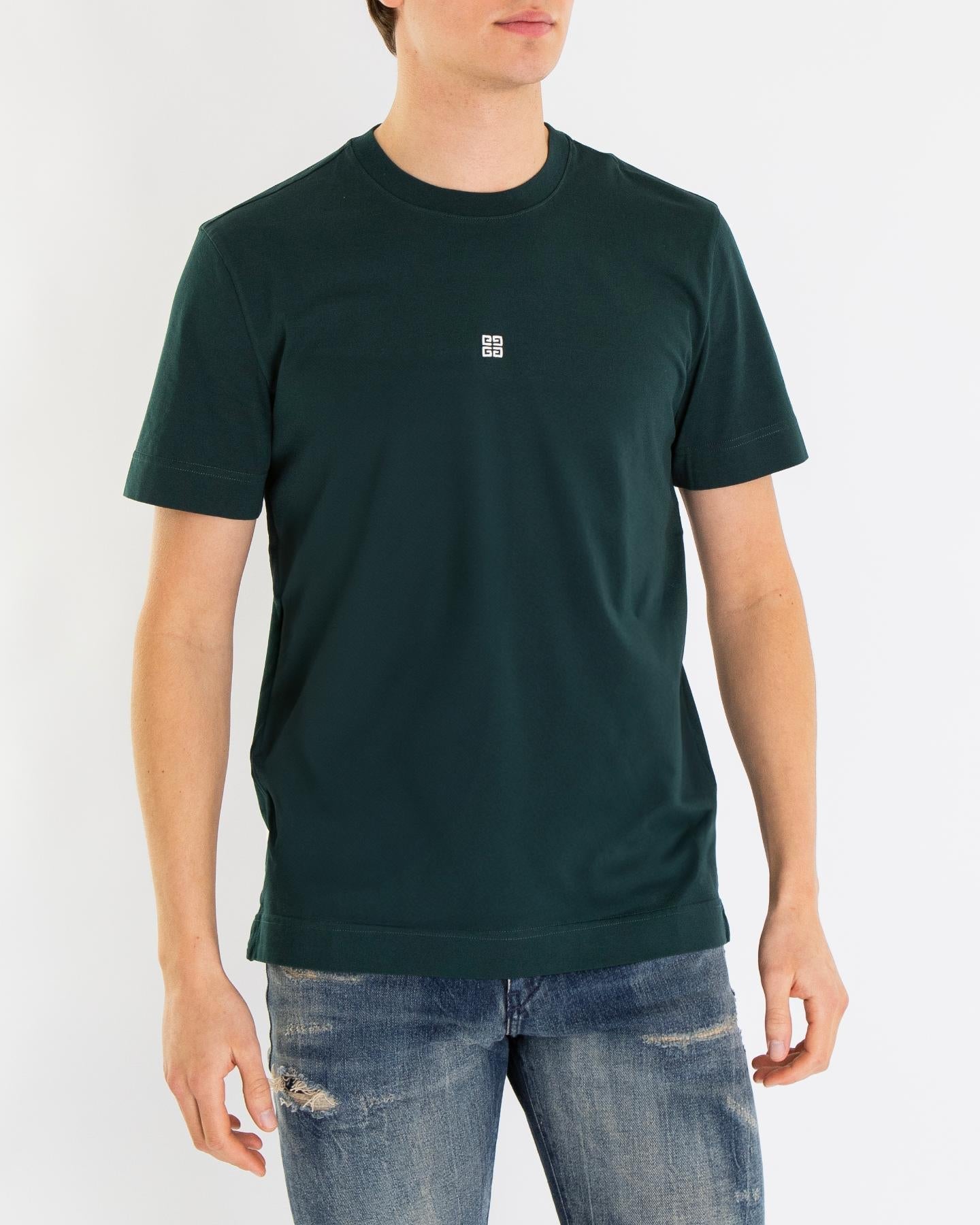 Givenchy Heren Small 4G embleem T-Shirt Groen - Eleganza.nl