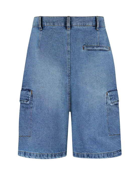 Heren Denim Cargo Shorts