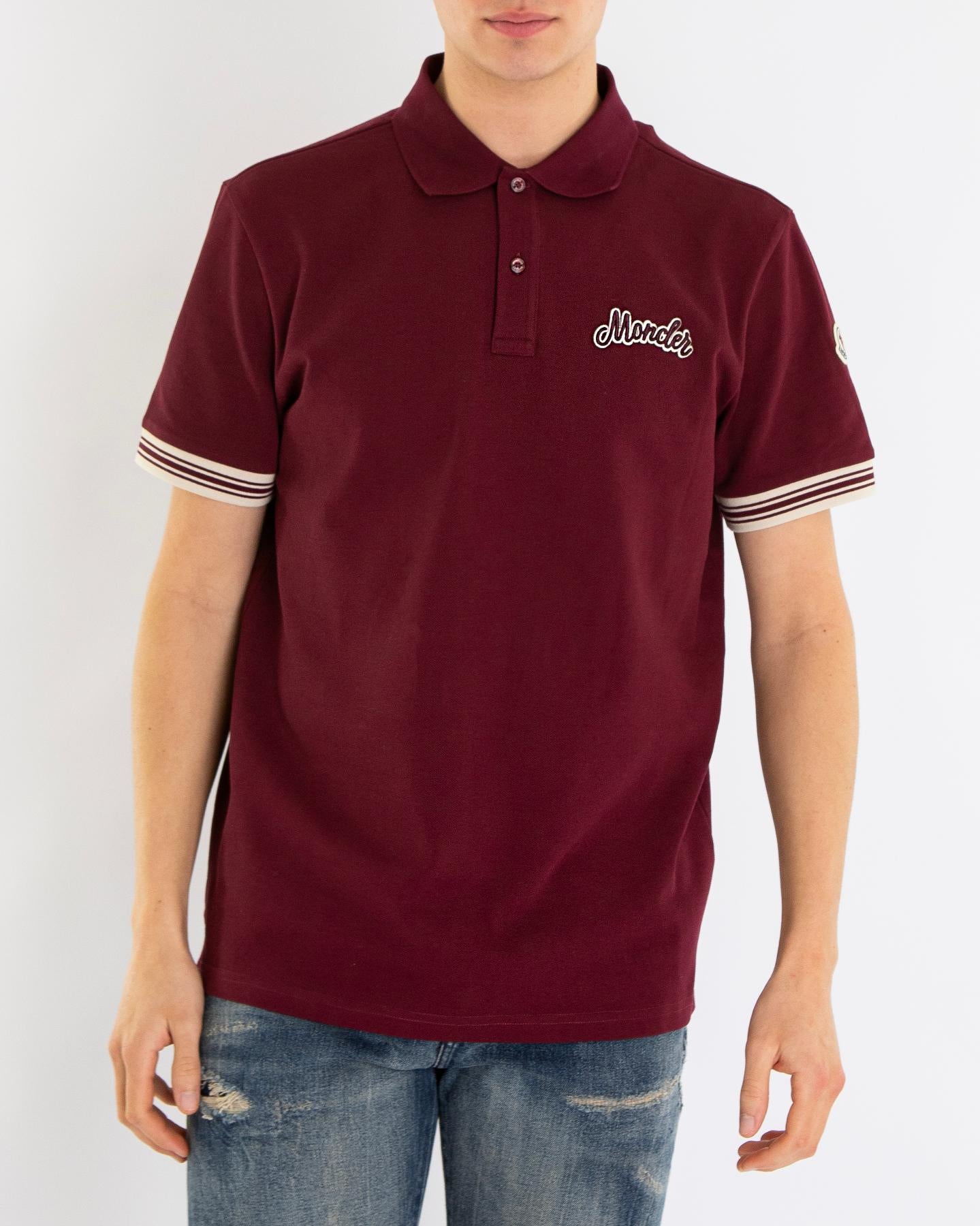 Heren Varsity Logo Polo Rood