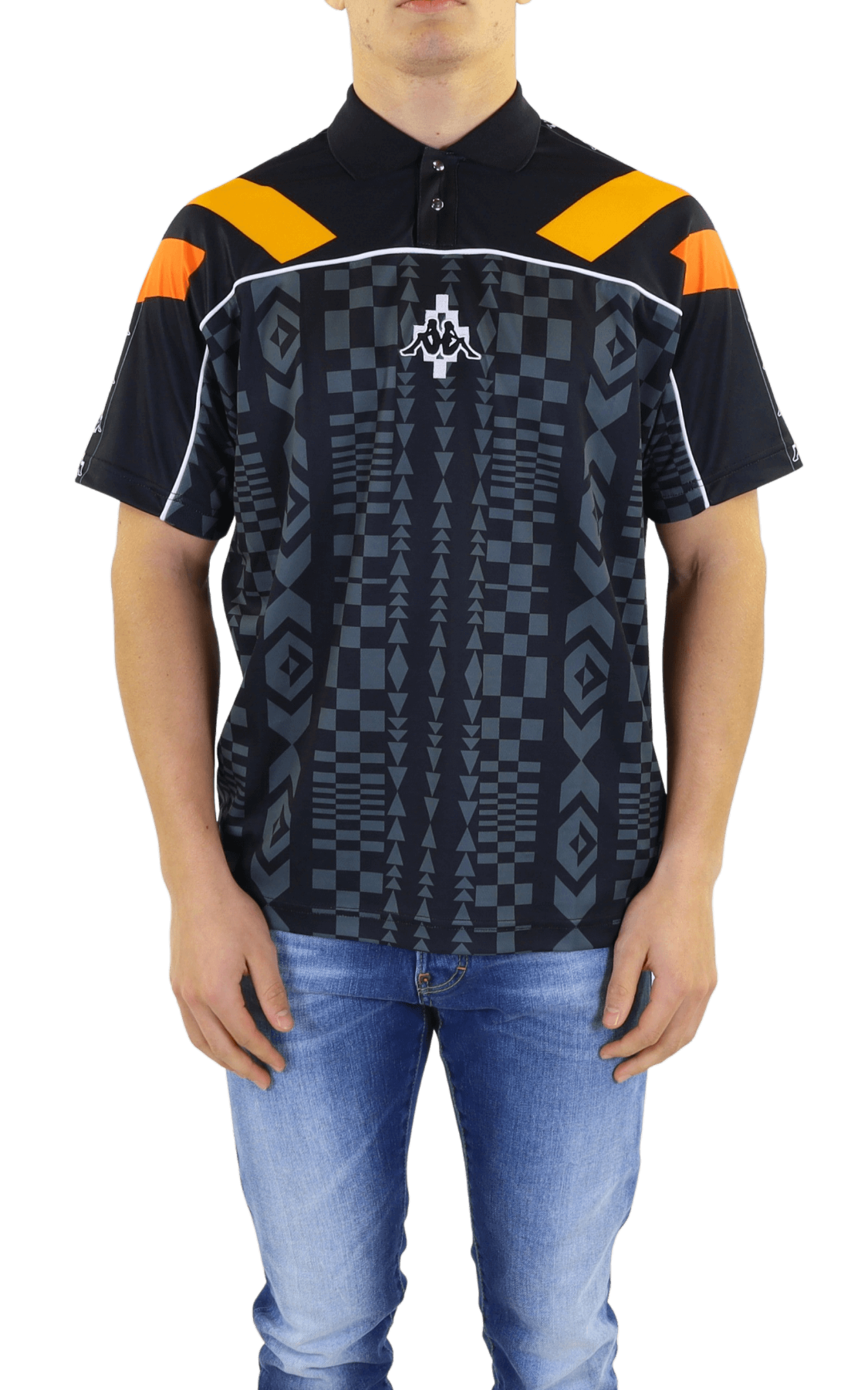 Men AOP Folk Kappa Soccer Polo